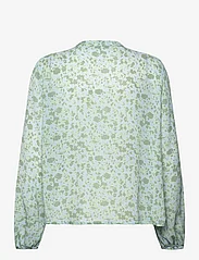 MSCH Copenhagen - Jasia Rikkelie Shirt AOP - langärmlige blusen - f green flower - 1