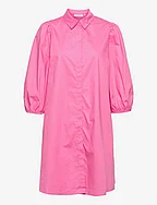 Petronia 3/4 Shirt Dress - PINK COSMOS