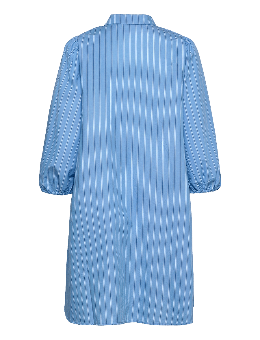 MSCH Copenhagen - Petronia 3/4 Shirt Dress STP - herit blue/wht - 1