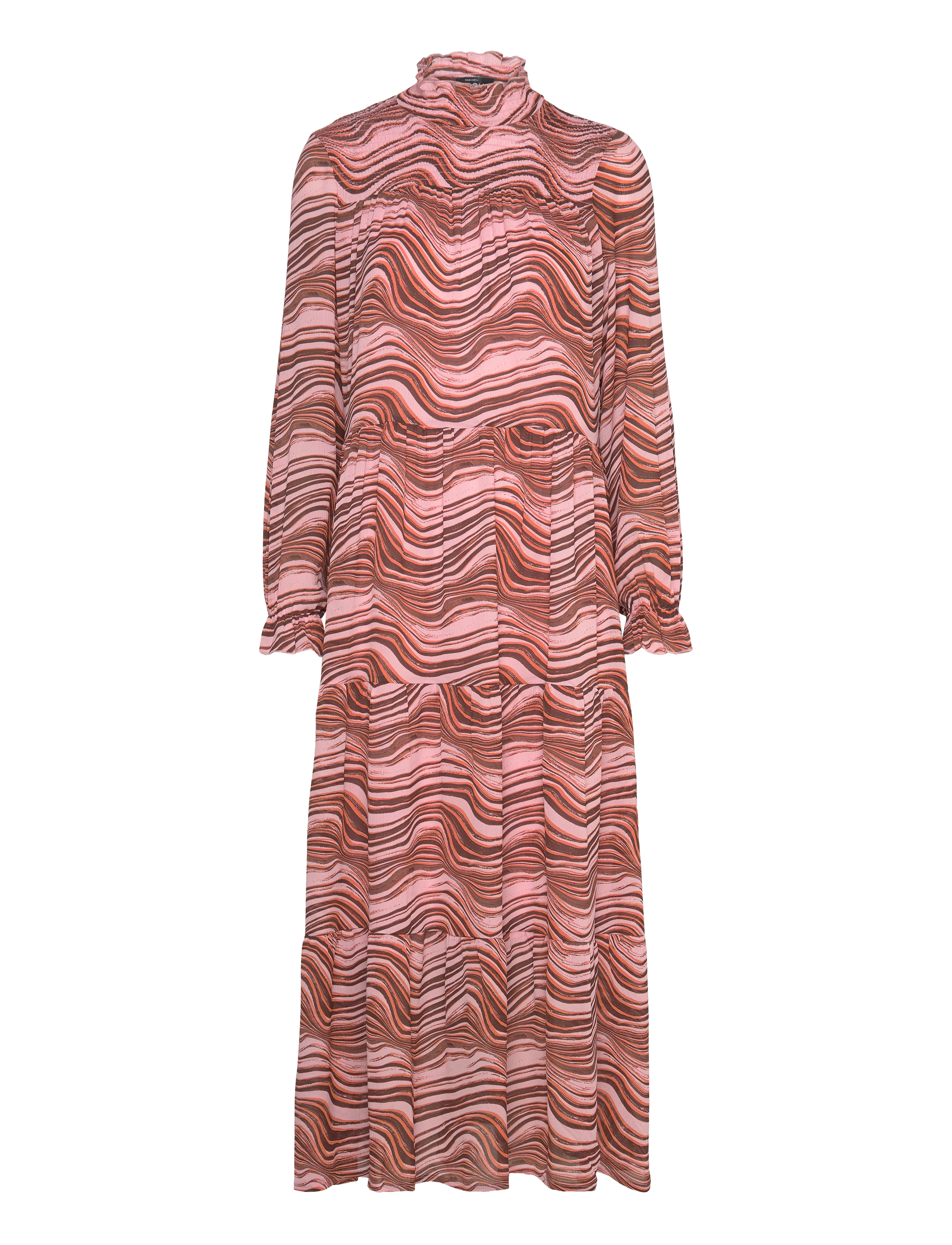 MSCH Copenhagen Mschpanthea Rikkelie Maxi Dress Aop, S, Dresses, Rosa - Dress, Frauen