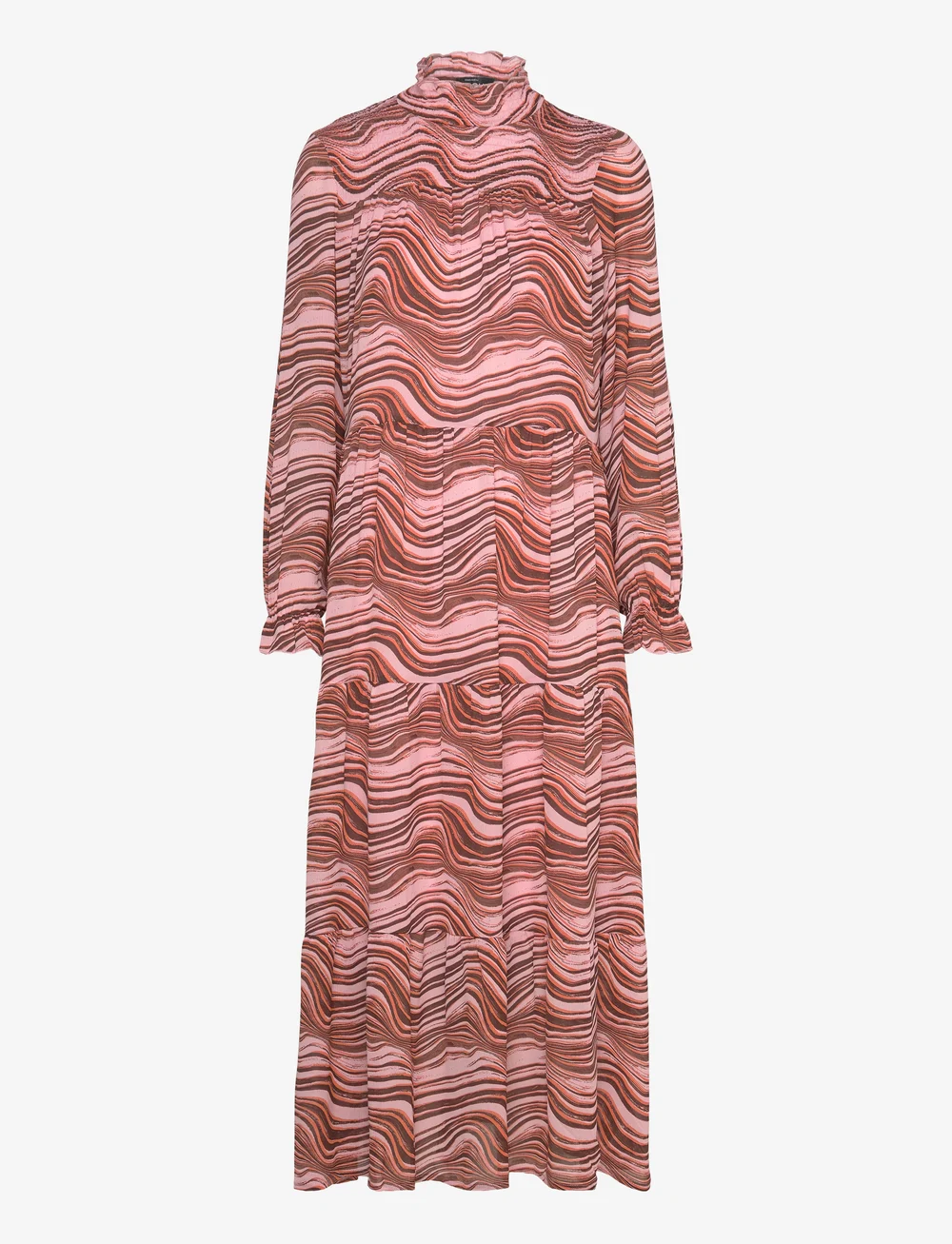 MSCH Copenhagen - MSCHPanthea Rikkelie Maxi Dress AOP - maxi kjoler - koi wave - 0
