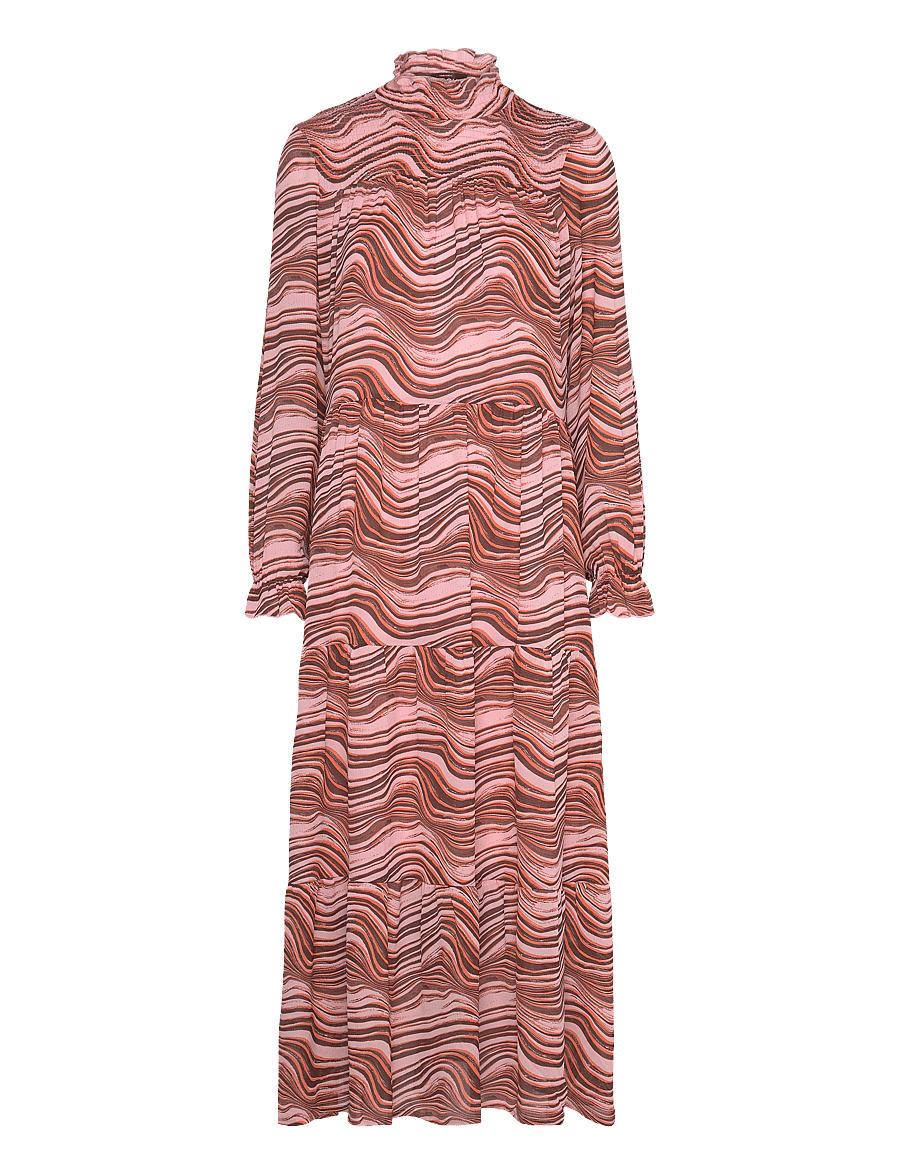 MSCH Copenhagen - MSCHPanthea Rikkelie Maxi Dress AOP - maxiklänningar - koi wave - 0