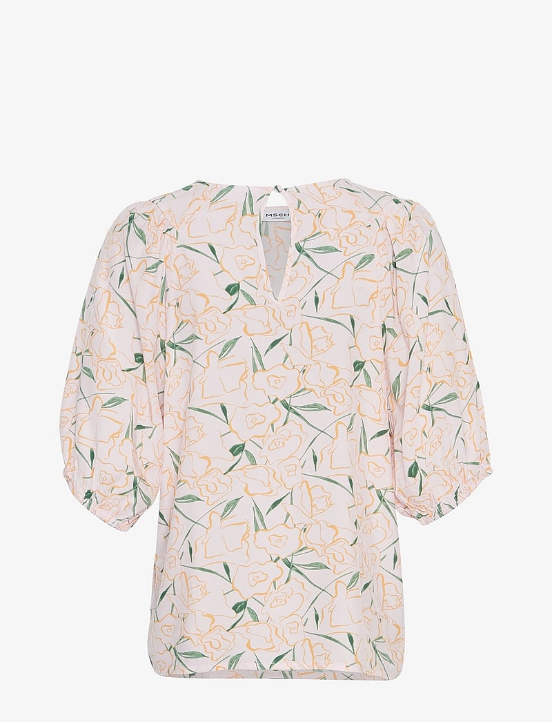 MSCH Copenhagen - MSCHTenya Lyvia 2/4 Top AOP - kurzämlige blusen - orchid ice flwr - 1