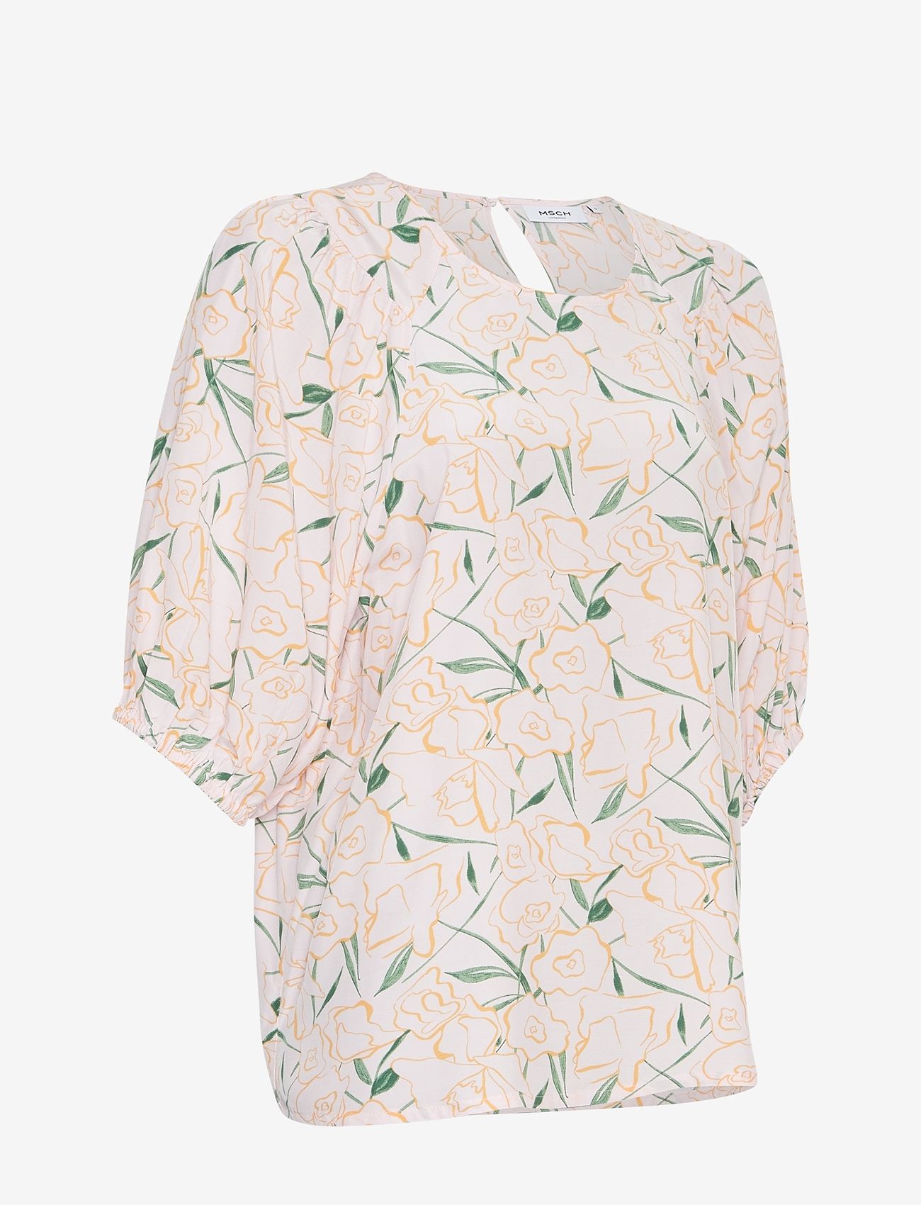 MSCH Copenhagen - MSCHTenya Lyvia 2/4 Top AOP - kurzämlige blusen - orchid ice flwr - 2