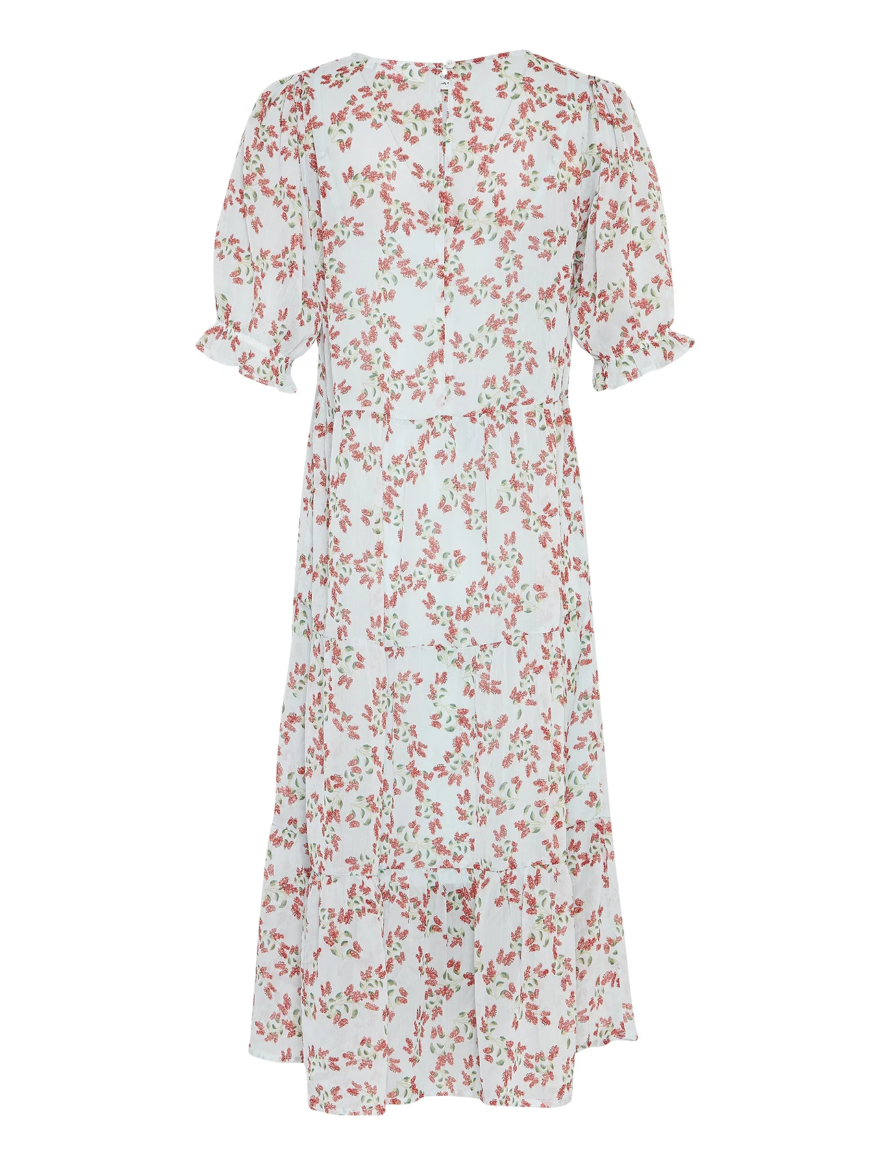 MSCH Copenhagen - MSCHSatina SS Dress AOP - sommerkjoler - pomegranate flw - 1