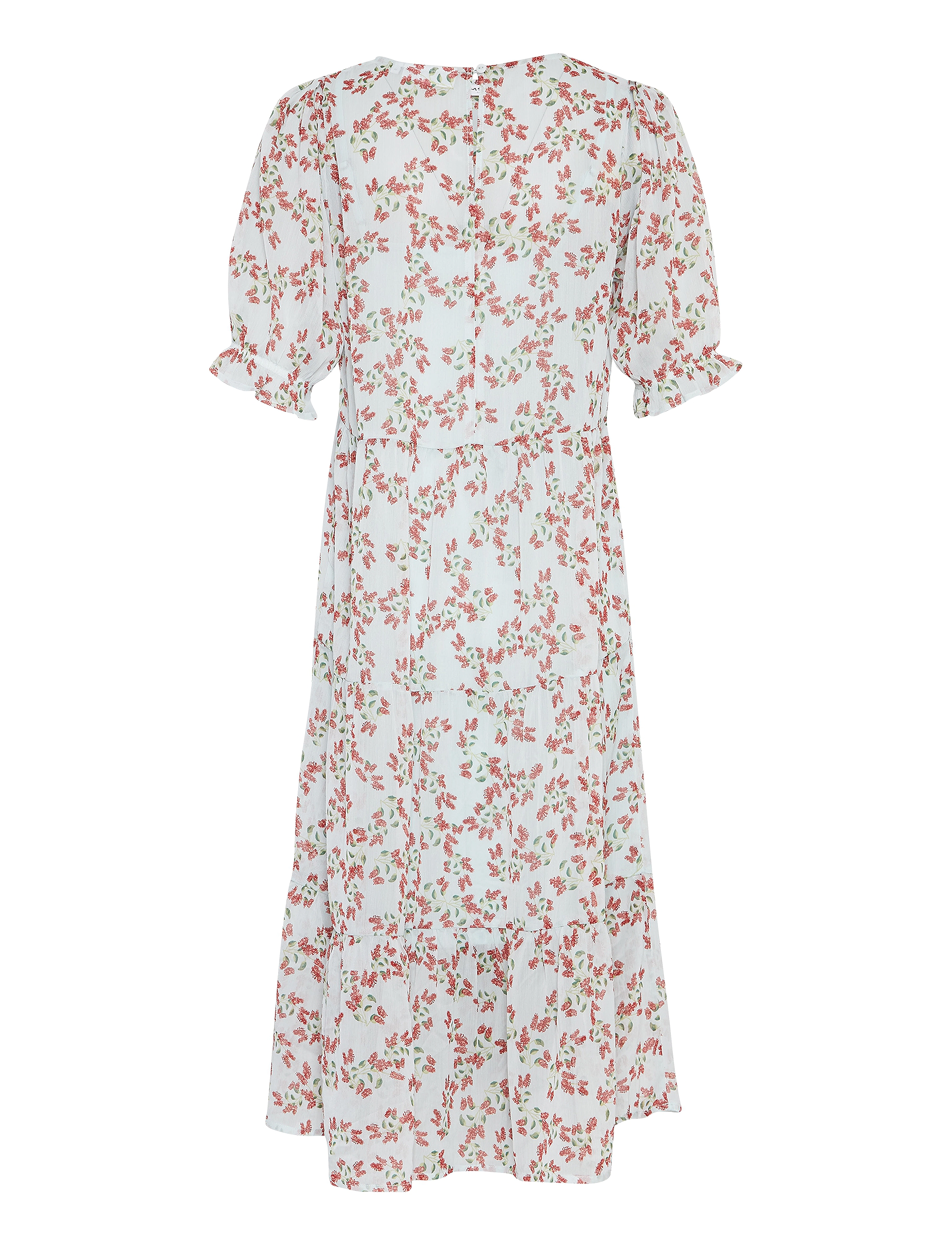 MSCH Copenhagen - MSCHSatina SS Dress AOP - pomegranate flw - 1