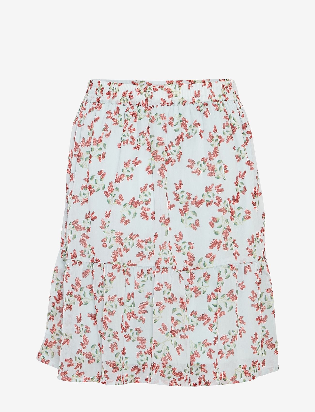 MSCH Copenhagen - MSCHSatina Skirt AOP - kurze röcke - pomegranate flw - 1