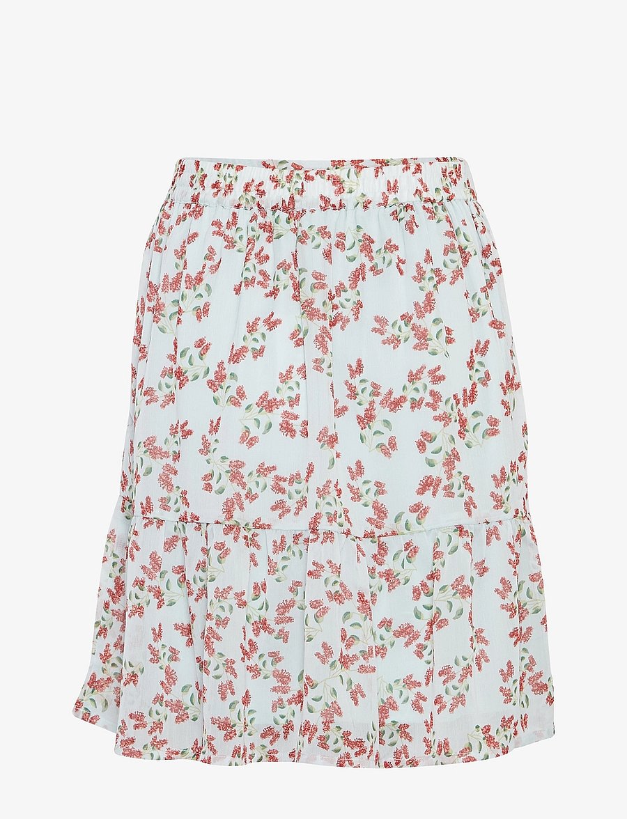 MSCH Copenhagen - MSCHSatina Skirt AOP - korte nederdele - pomegranate flw - 1