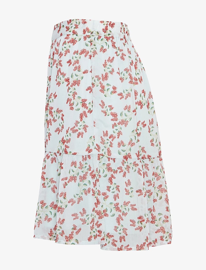 MSCH Copenhagen - MSCHSatina Skirt AOP - korta kjolar - pomegranate flw - 2