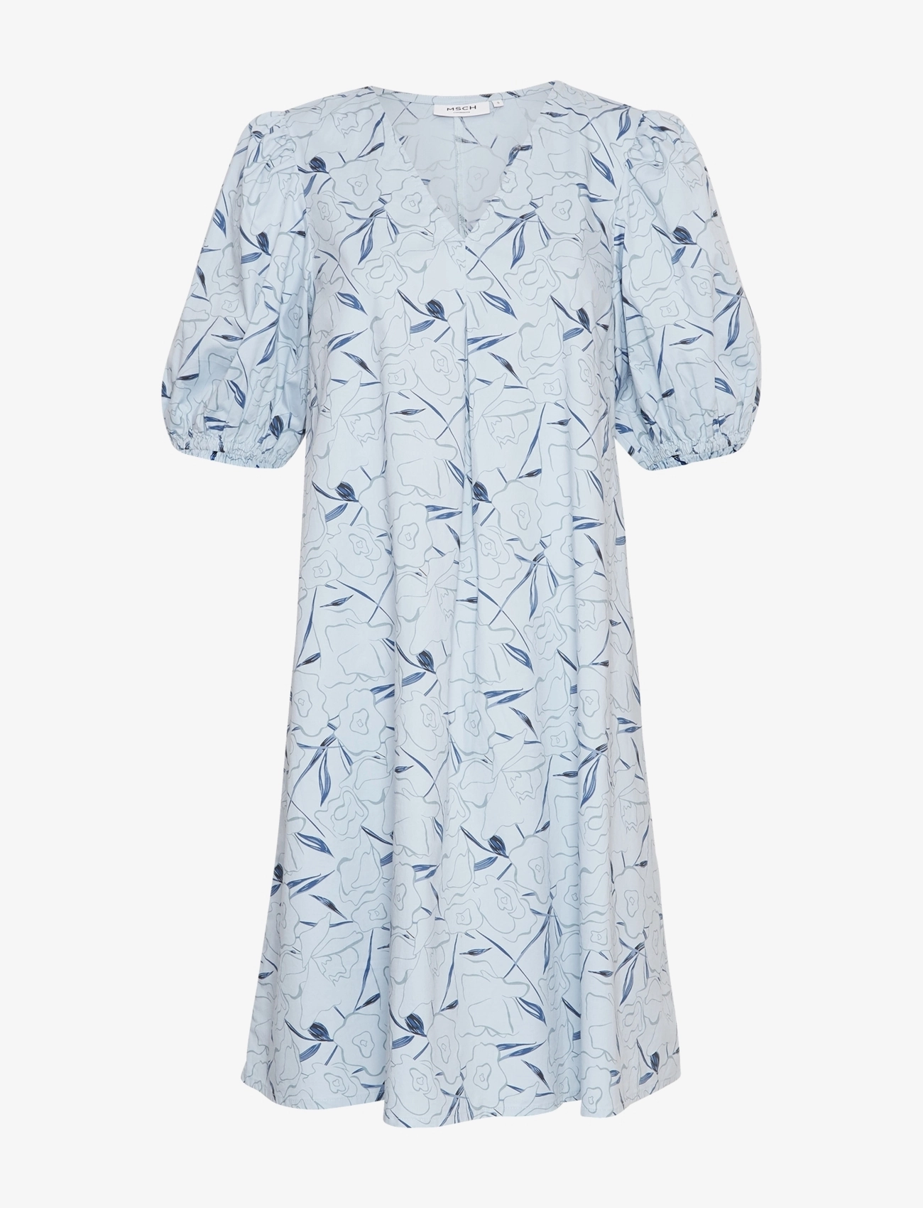 MSCH COPENHAGEN Mschparilla Cenilla 2/4 Kleid Aop Blau - XS - Damen