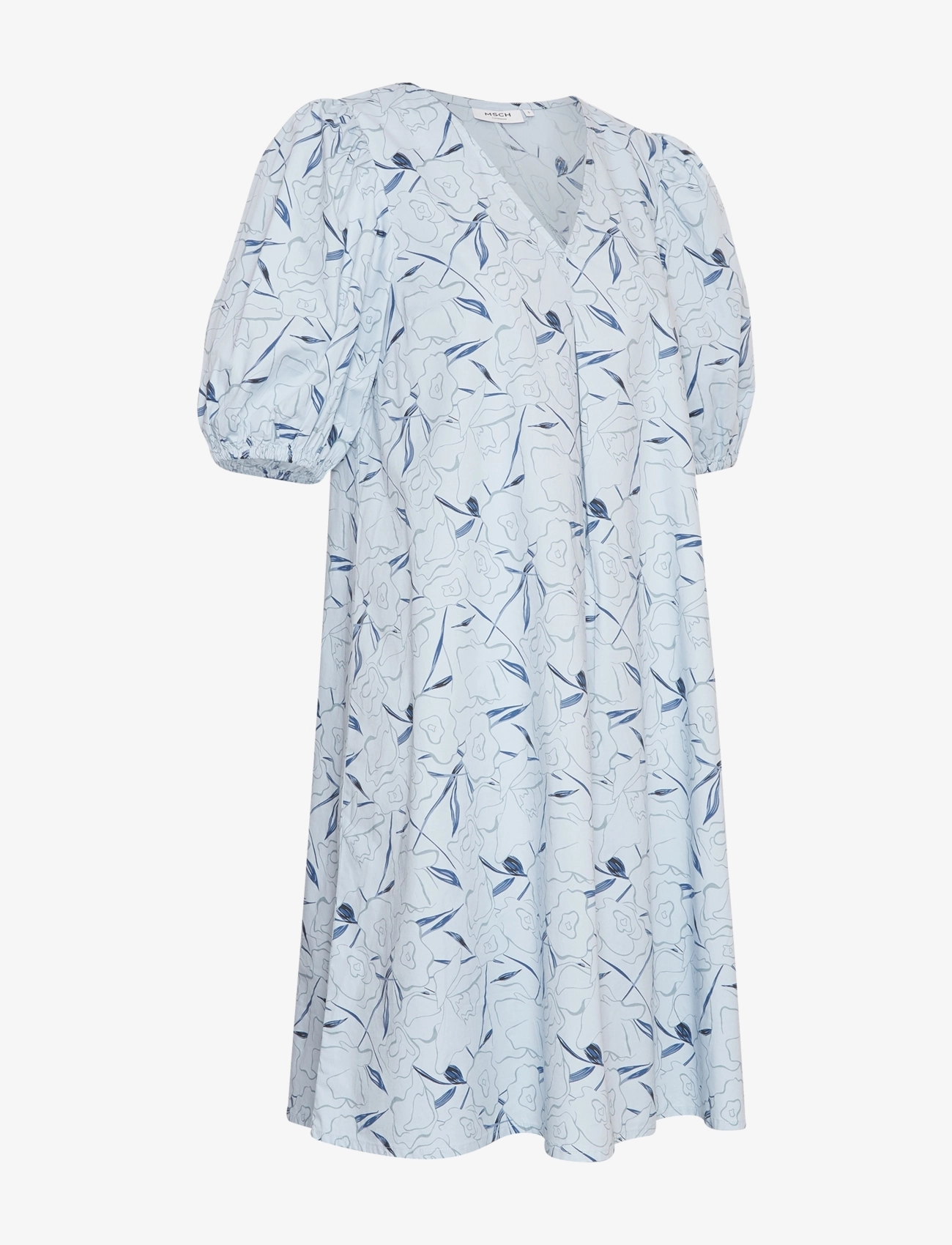 MSCH Copenhagen - MSCHParilla Cenilla 2/4 Dress AOP - sukienki letnie - s blue flower - 1