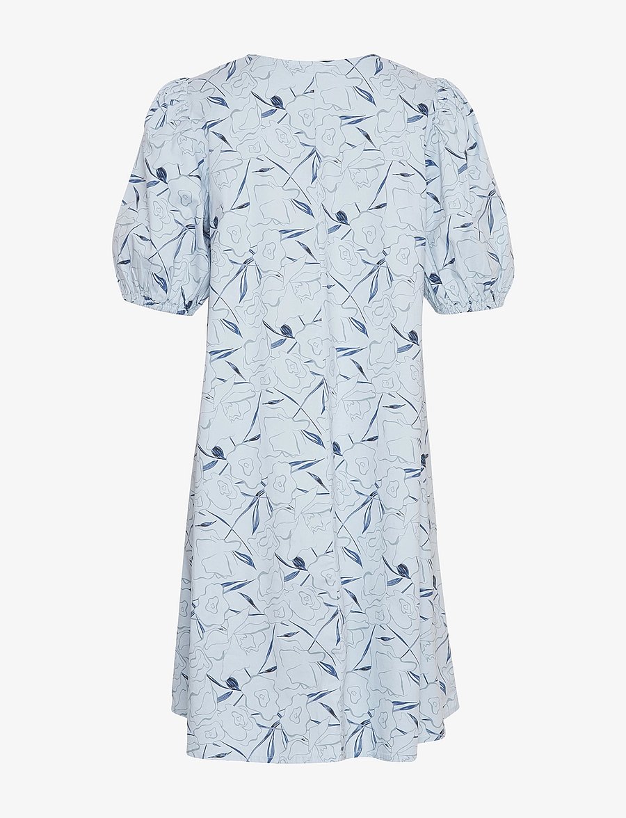 MSCH Copenhagen - MSCHParilla Cenilla 2/4 Dress AOP - summer dresses - s blue flower - 2
