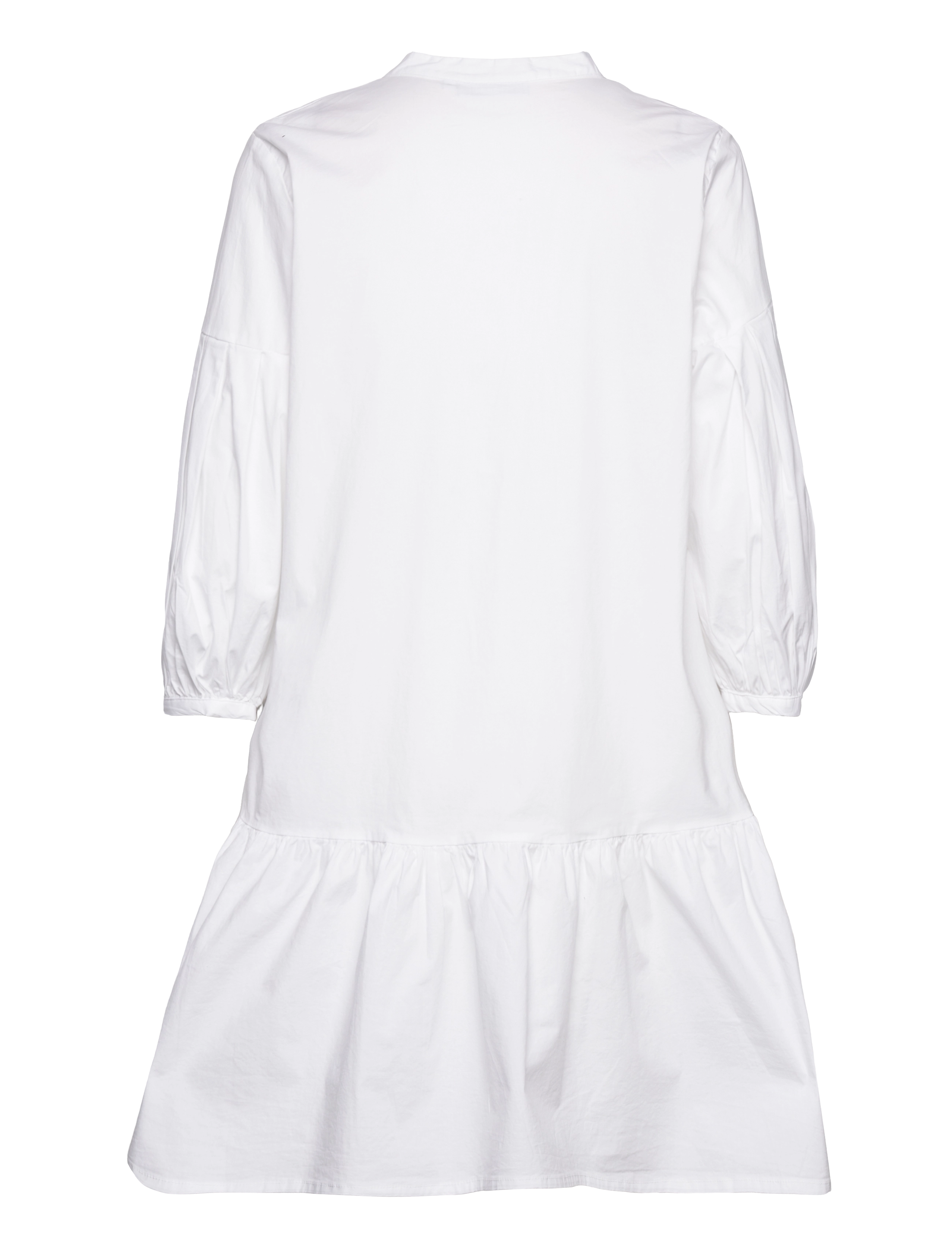 MSCH Copenhagen - MSCHLynella Cenilla 3/4 Dress - skjortekjoler - bright white - 1