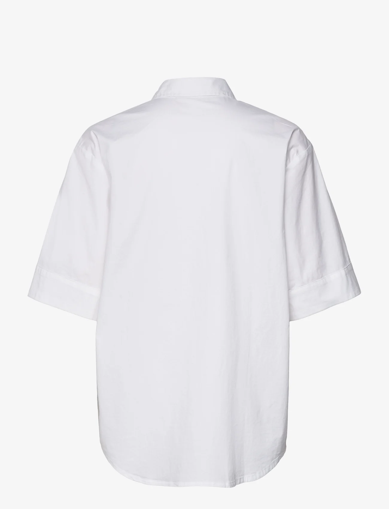 MSCH Copenhagen - MSCHLynella Cenilla 2/4 Shirt - kurzärmlige hemden - bright white - 1
