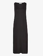 MSCHLynette SL V Neck Dress - BLACK