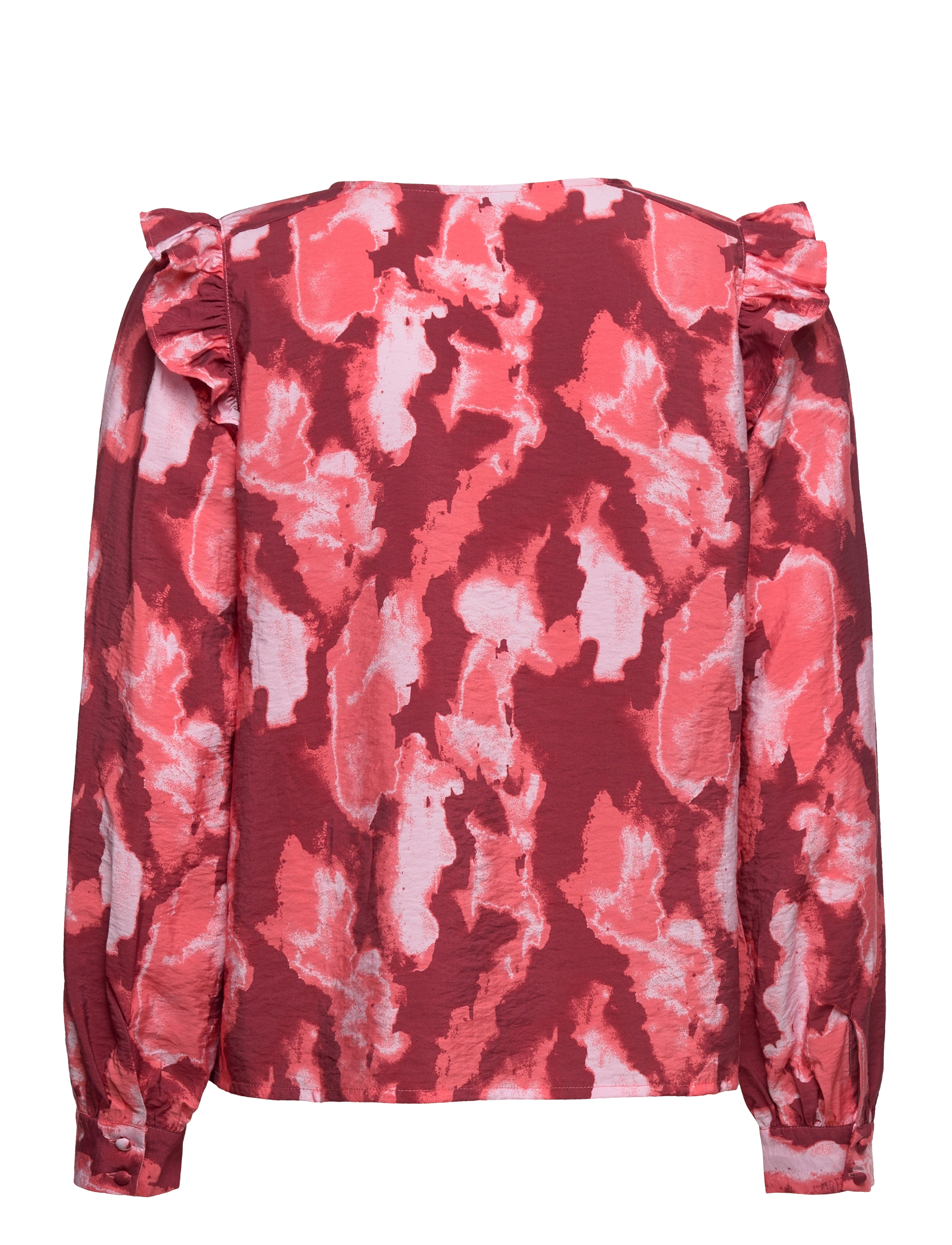 MSCH Copenhagen - MSCHMagnella Ladonna Top AOP - langærmede bluser - p rose marble - 1