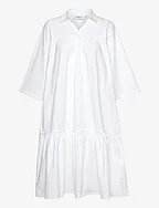MSCHDanaya Cenilla 3/4 Dress - BRIGHT WHITE