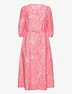 MSCHDivina Ladonna 3/4 Dress AOP - P ROSE FLOWER