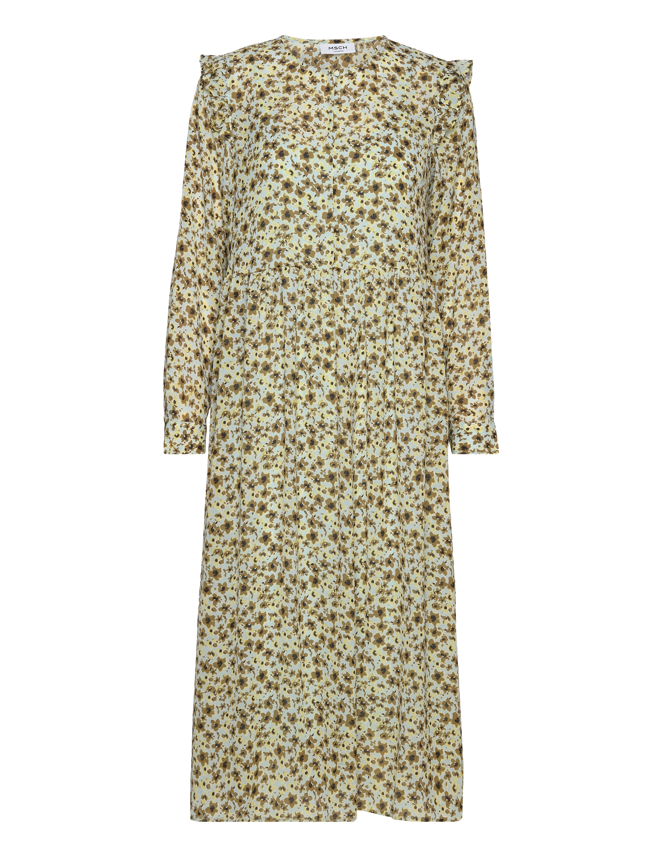 MSCH Copenhagen MSCHAdalia Rikkelie Dress AOP - MSCH Copenhagen - F GREEN FLOWER / green