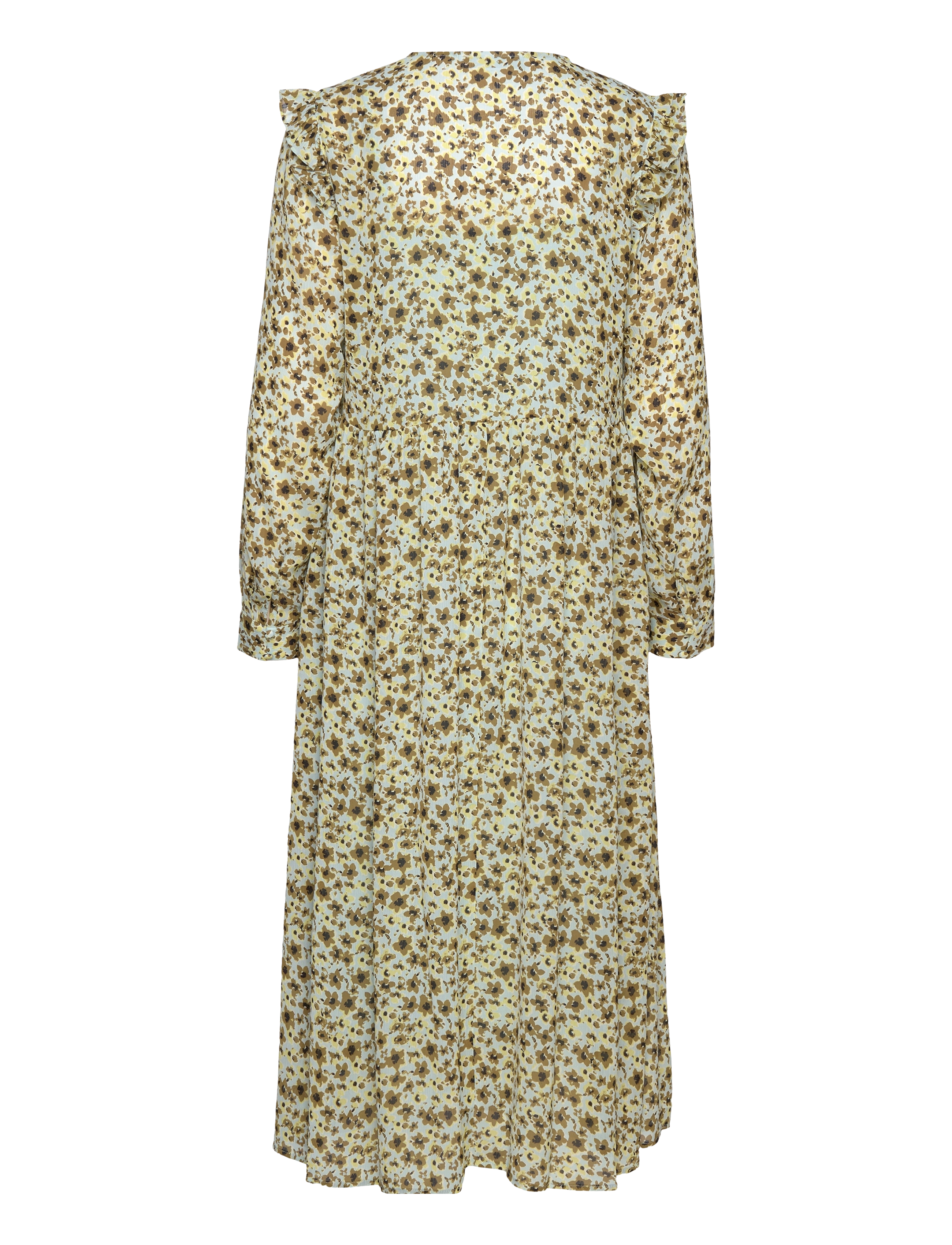 MSCH Copenhagen - MSCHAdalia Rikkelie Dress AOP - midi-kleider - f green flower - 1