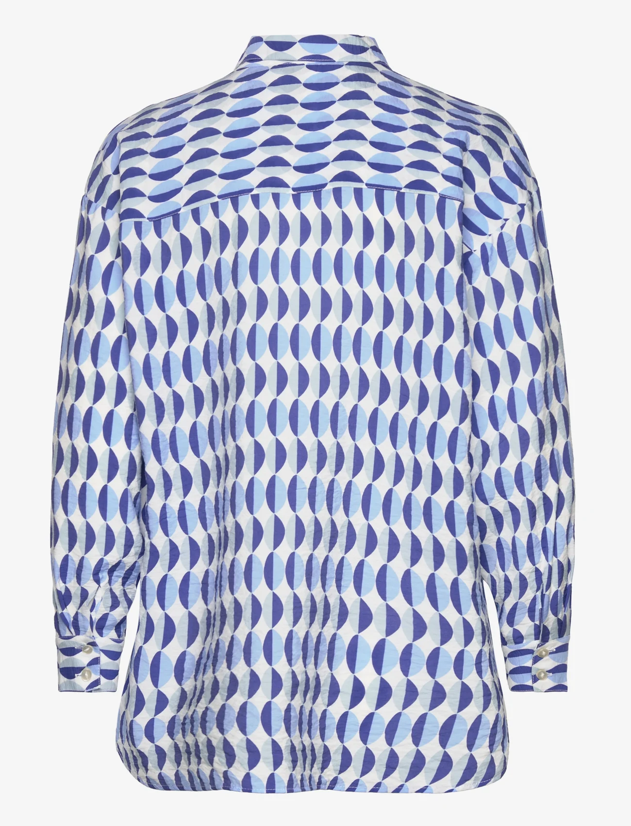 MSCH Copenhagen - MSCHMaretha Taila Top AOP - langärmlige hemden - sterling blue d - 1