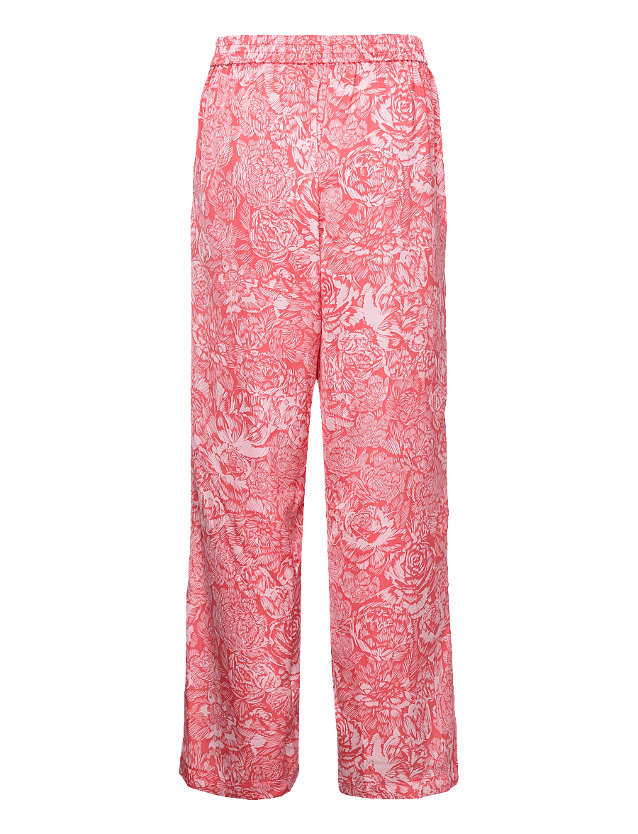 MSCH Copenhagen - MSCHMaricel Myrina Pants AOP - bukser med lige ben - p rose flower - 1