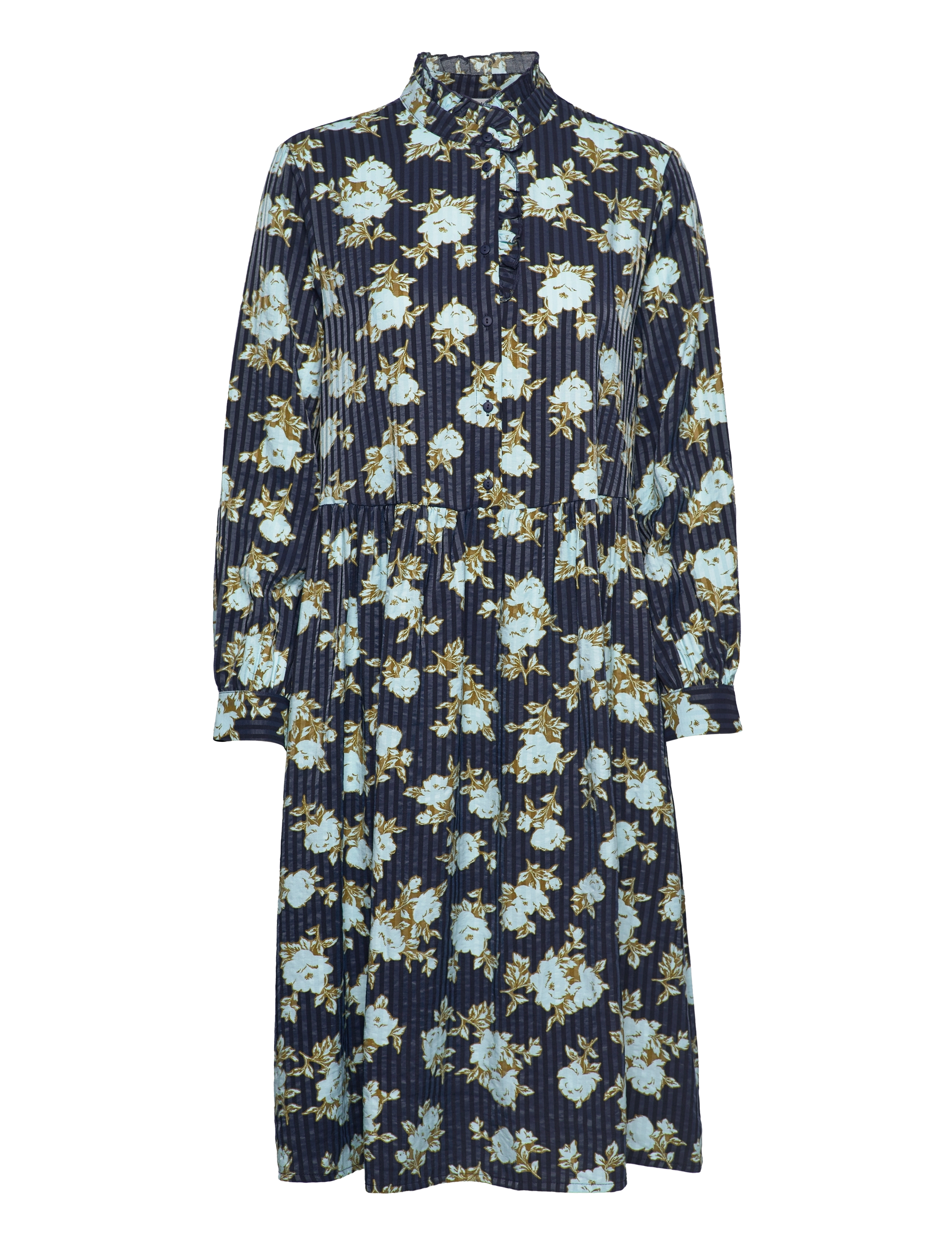 MSCH Copenhagen MSCHOribella Dress AOP - Riided - SKY CAP FLOWER / navy