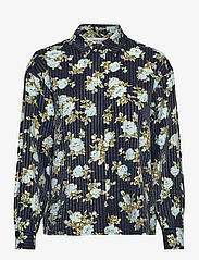 MSCH Copenhagen - MSCHOribella Shirt AOP - langärmlige hemden - sky cap flower - 0