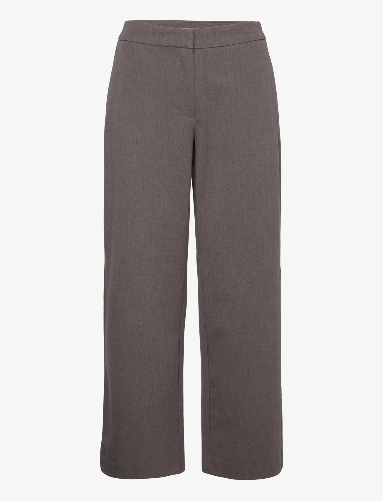 MSCH Copenhagen - MSCHDyanna Pants STP - straight leg trousers - dark brown stp - 0
