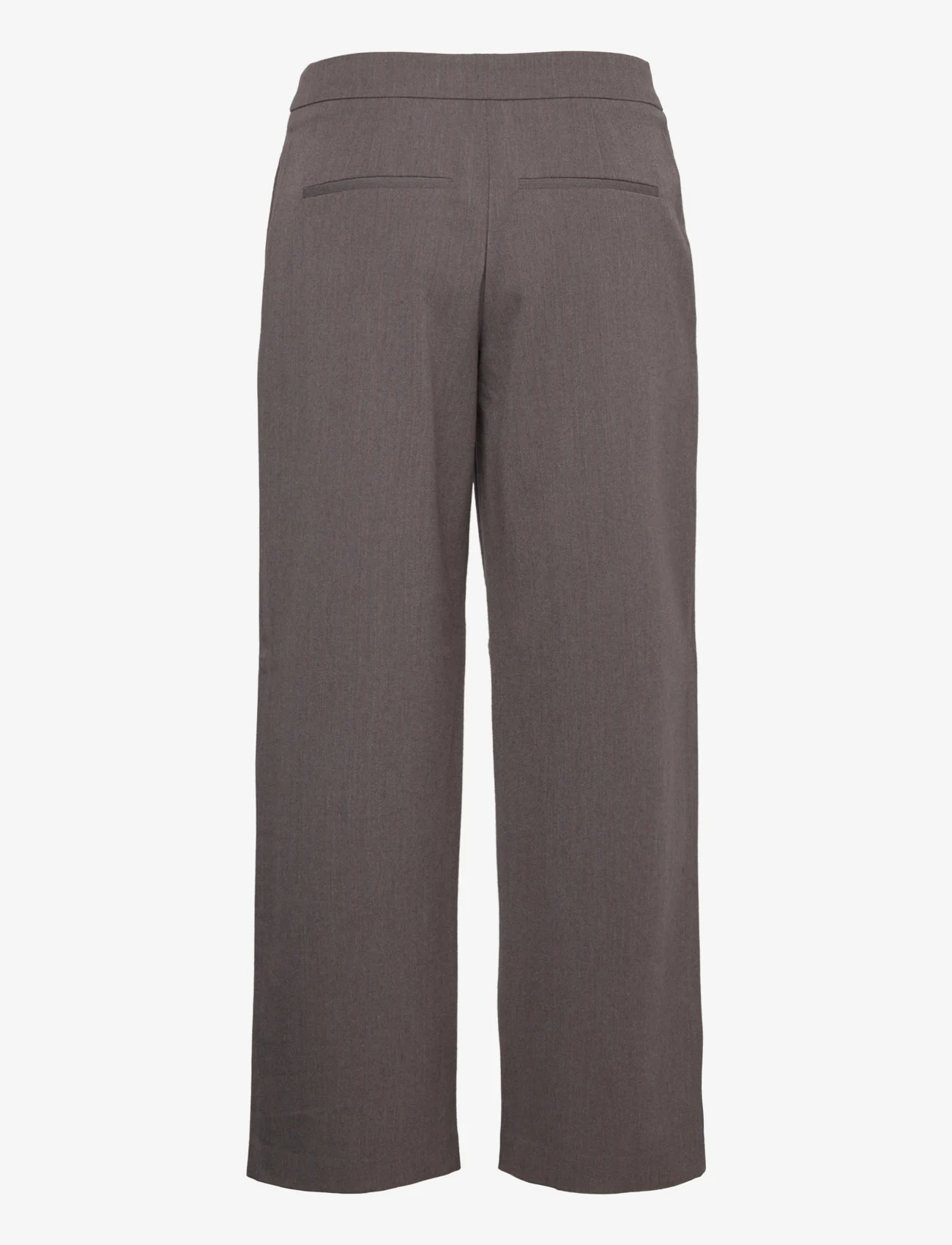 MSCH Copenhagen - MSCHDyanna Pants STP - spodnie proste - dark brown stp - 1