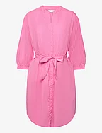 MSCHAbiella 3/4 Shirt Dress - AURORA PINK