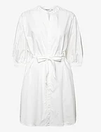 MSCHAbiella 3/4 Shirt Dress - BRIGHT WHITE