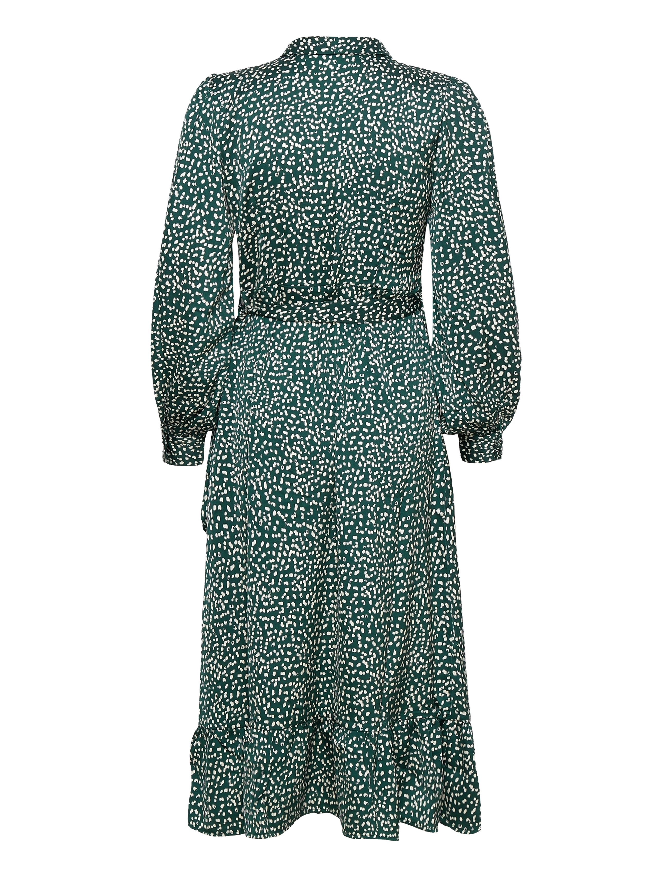MOSS COPENHAGEN - MSCHSidera Myrina Wrap Dress AOP - pond pine dot - 1