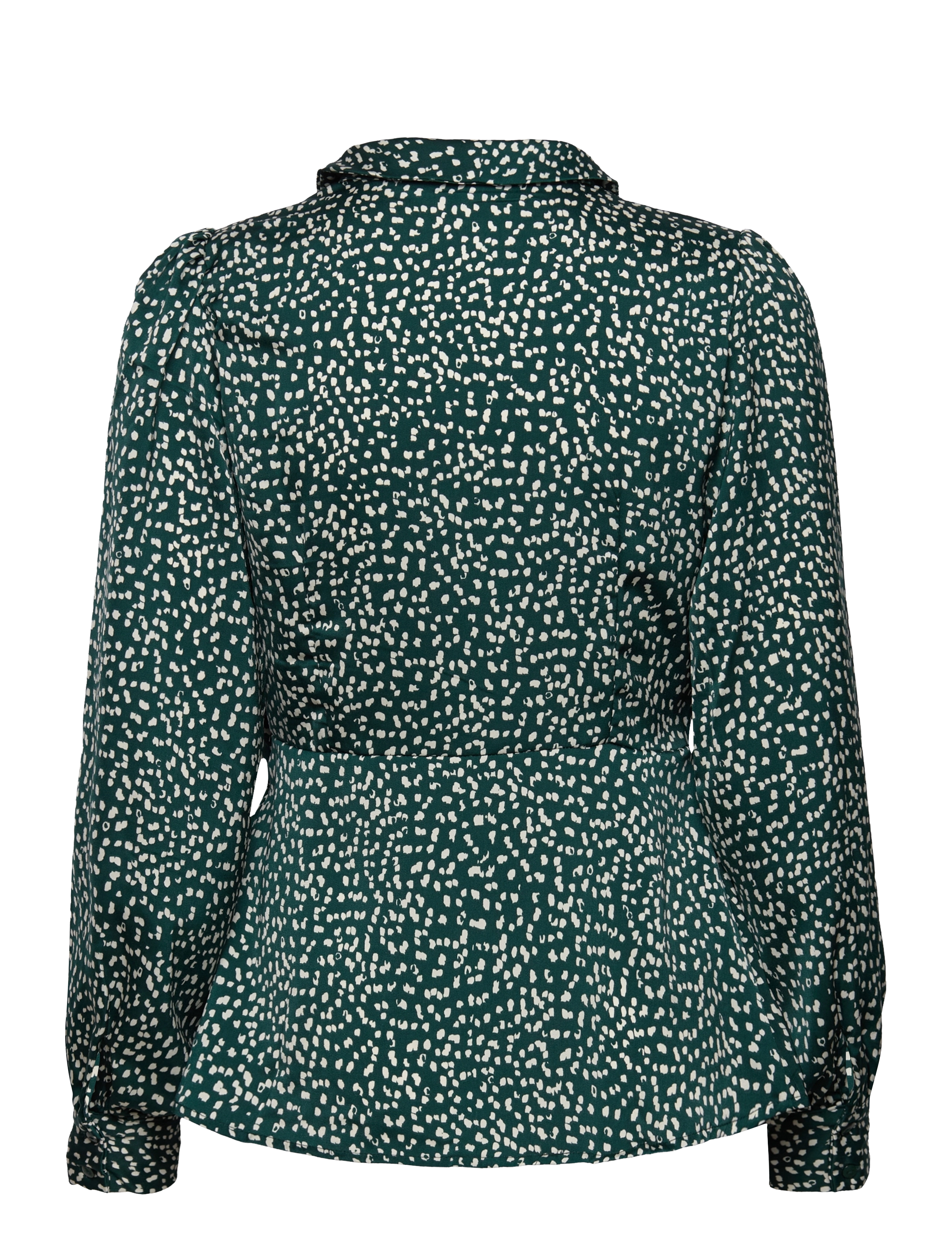 MSCH Copenhagen - MSCHSidera Myrina Wrap Top AOP - pond pine dot - 1