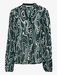 MSCH Copenhagen - MSCHTelena Rikkelie Shirt AOP - langärmlige blusen - p pine abstract - 0