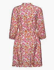 MSCH Copenhagen - MSCHAdanaya Ladonna 3/4 Shirt Dress AOP - sommerkjoler - a pink flower - 1