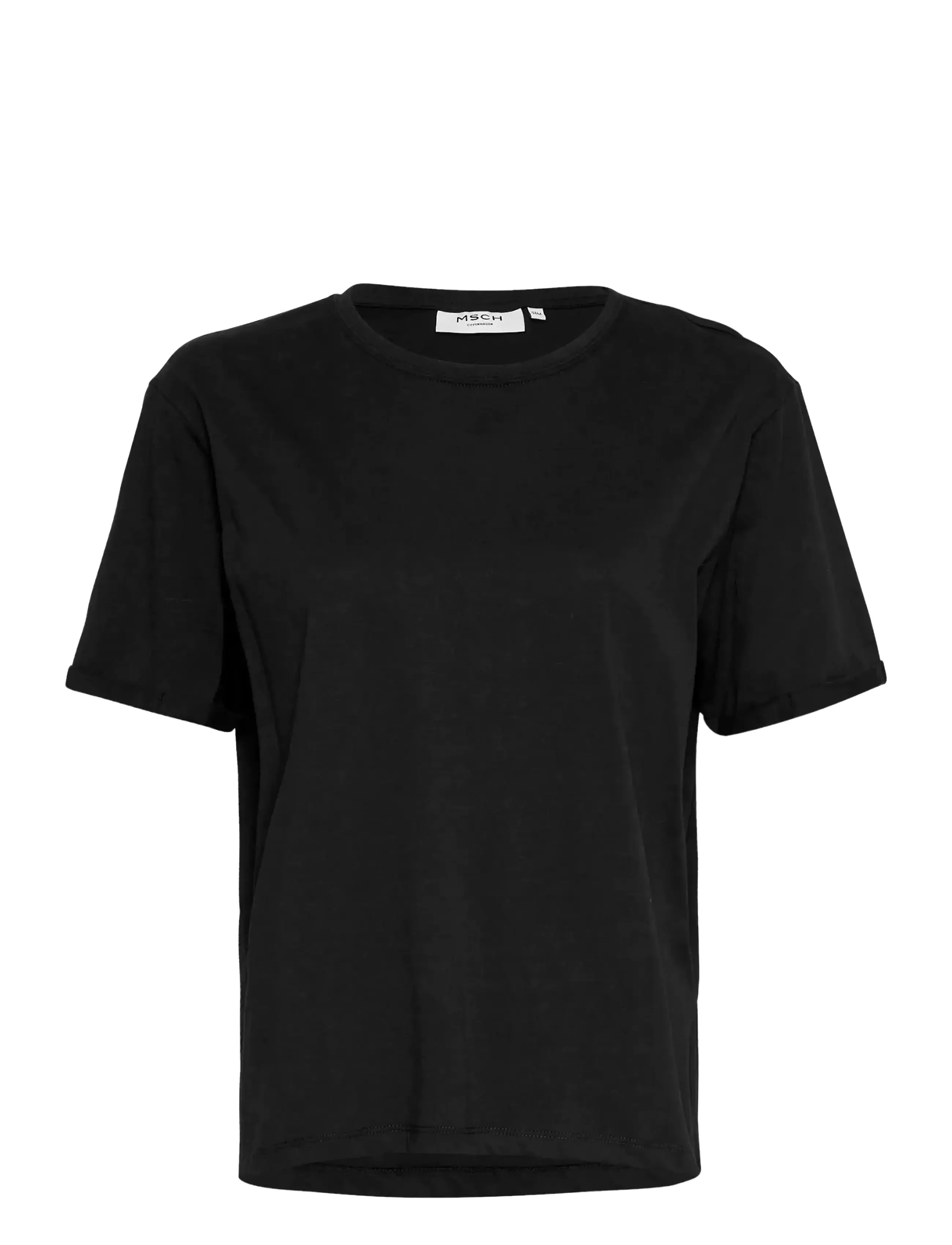 MSCH Copenhagen Mschterina Organic Tee, Kvinder, T-Shirt, Sort, Str: XS/S