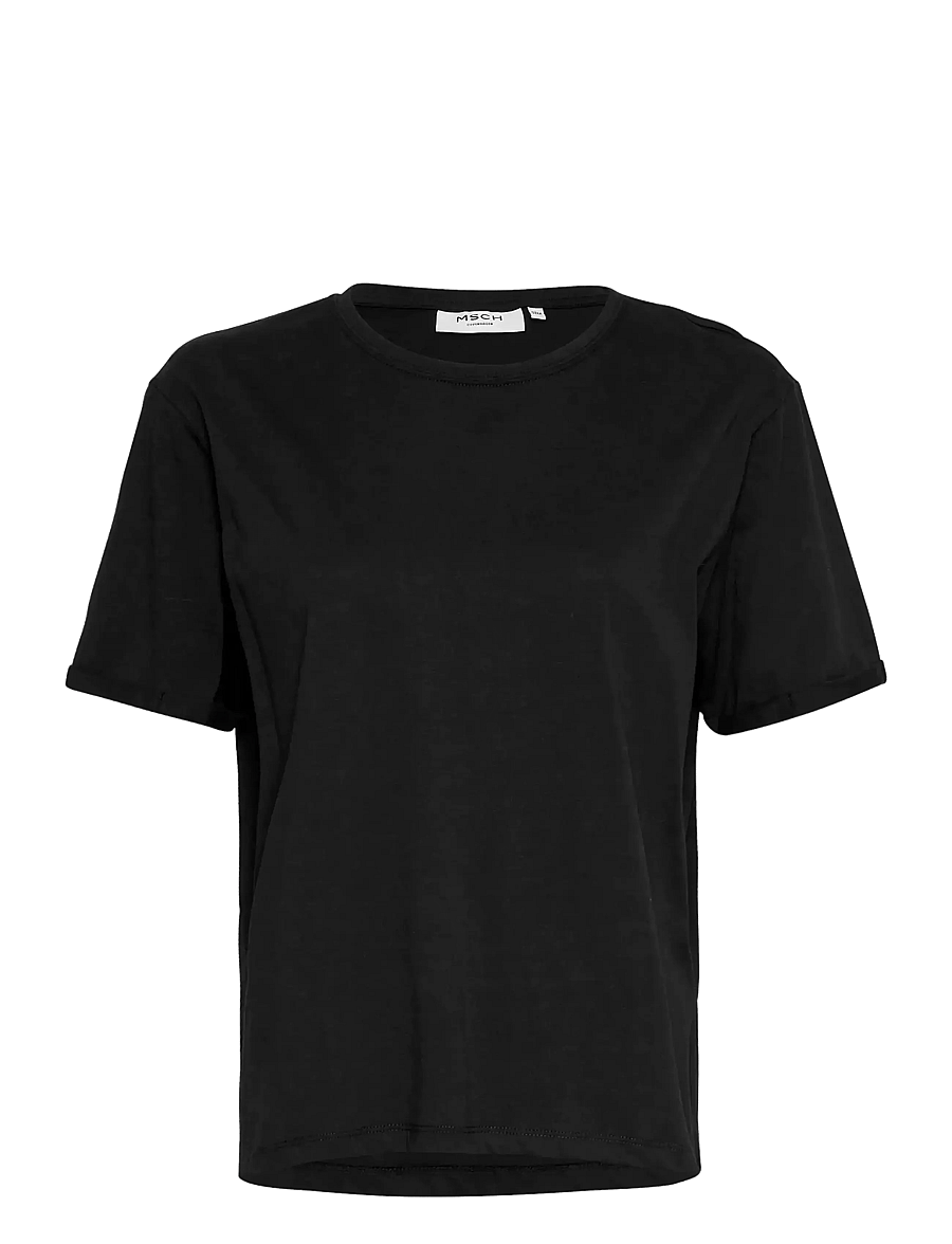 MSCH Copenhagen - MSCHTerina Organic Tee - t-shirts - black - 0
