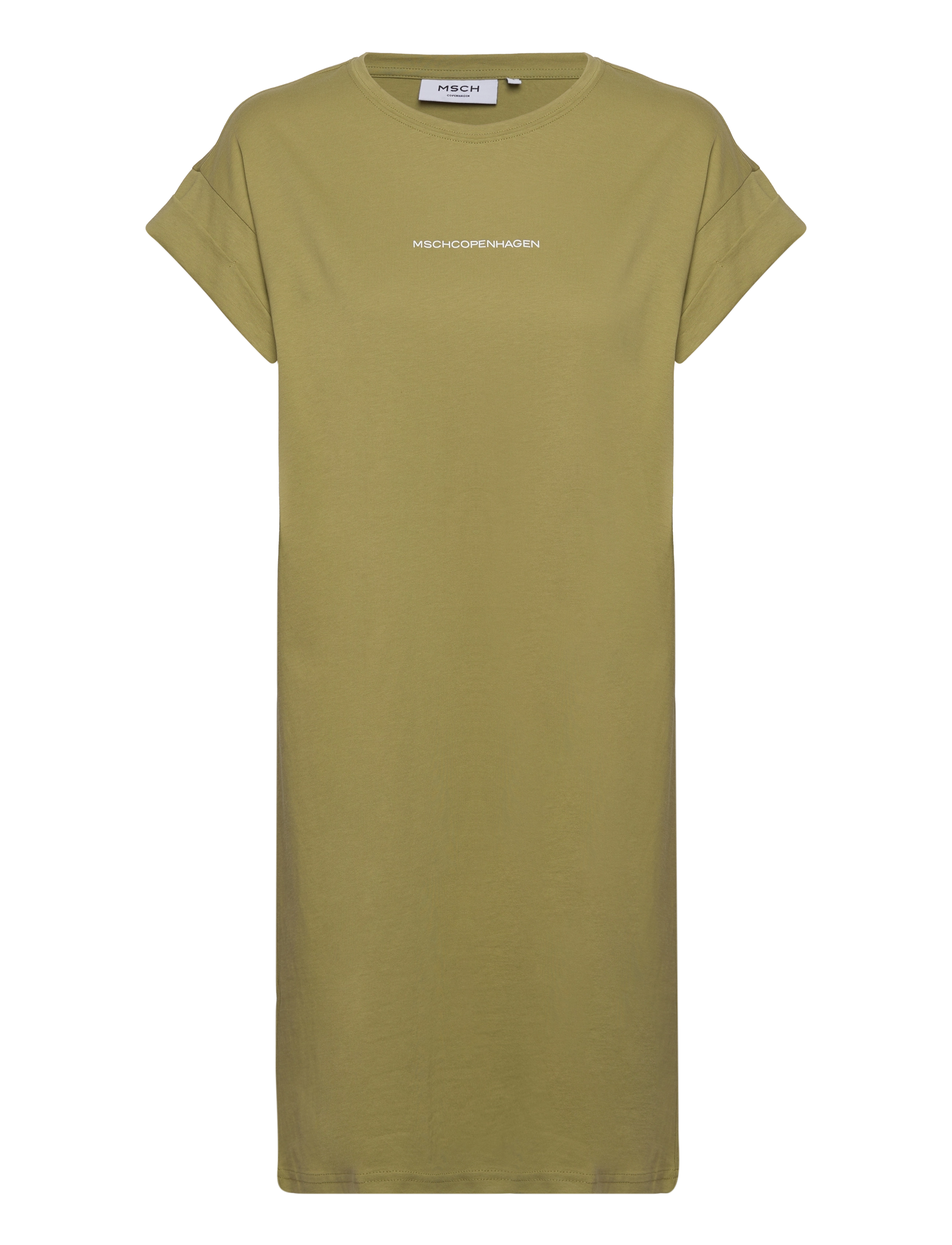 MSCH COPENHAGEN Mschalvidera Organic Klein Logo Kleid Grün - XS - Damen