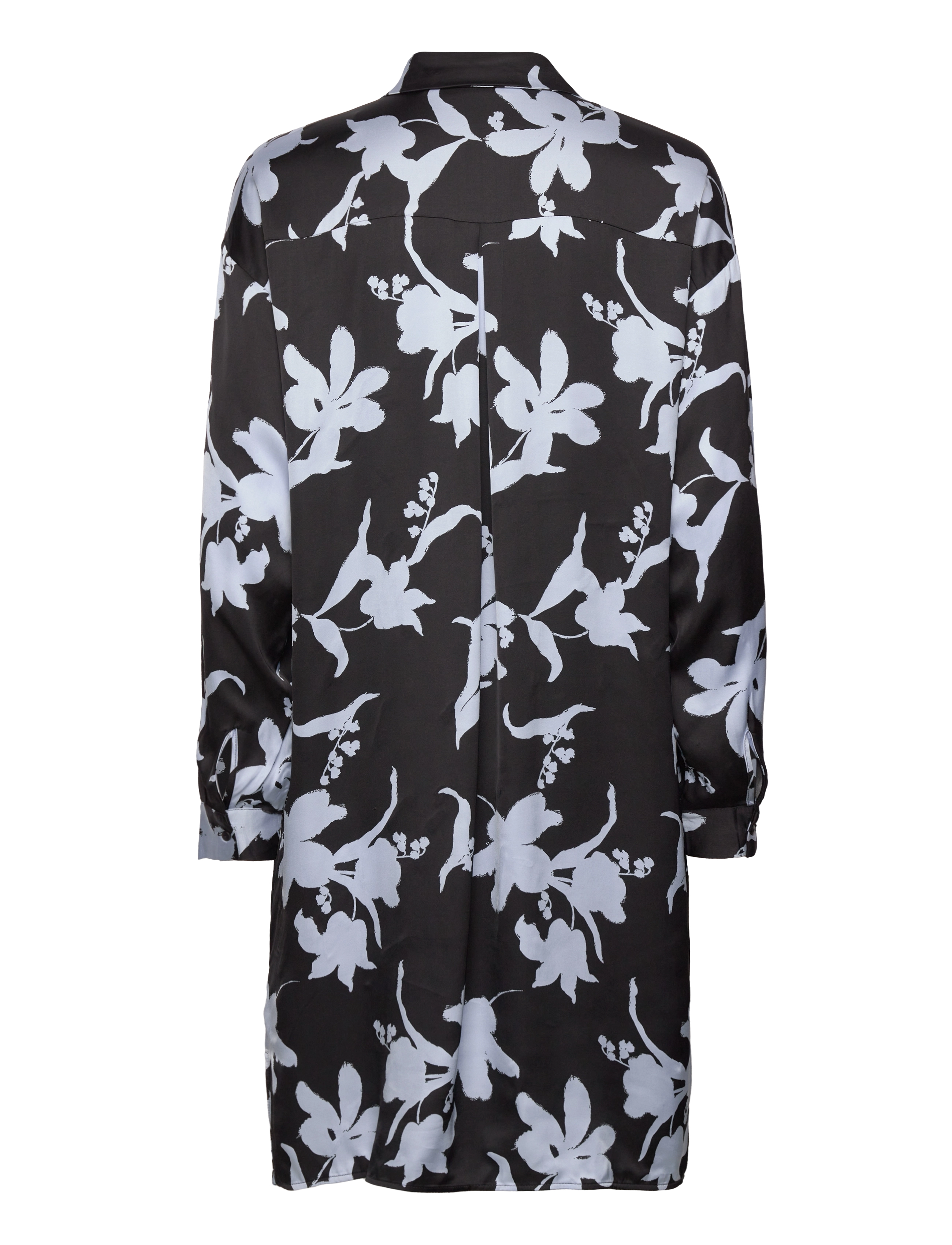 MSCH Copenhagen - MSCHIrida Shirt Dress AOP - hemdkleider - chamb blue flw - 1