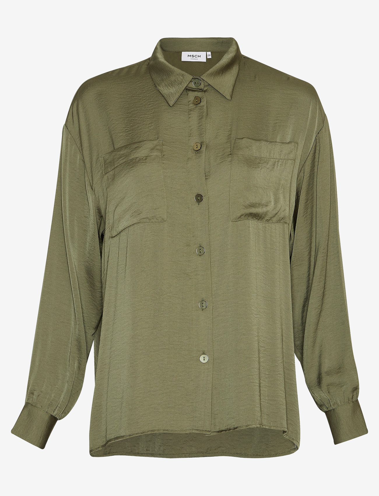MSCH Copenhagen - MSCHNanella Maluca Shirt - long-sleeved shirts - four leaf clove - 0