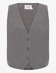 MSCH Copenhagen - MSCHBennora Waistcoat - vakarėlių drabužiai išparduotuvių kainomis - grey melange - 0