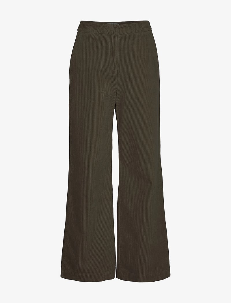 MSCH Copenhagen - MSCHGeggo HW Pants - hosen mit weitem bein - forest night - 0