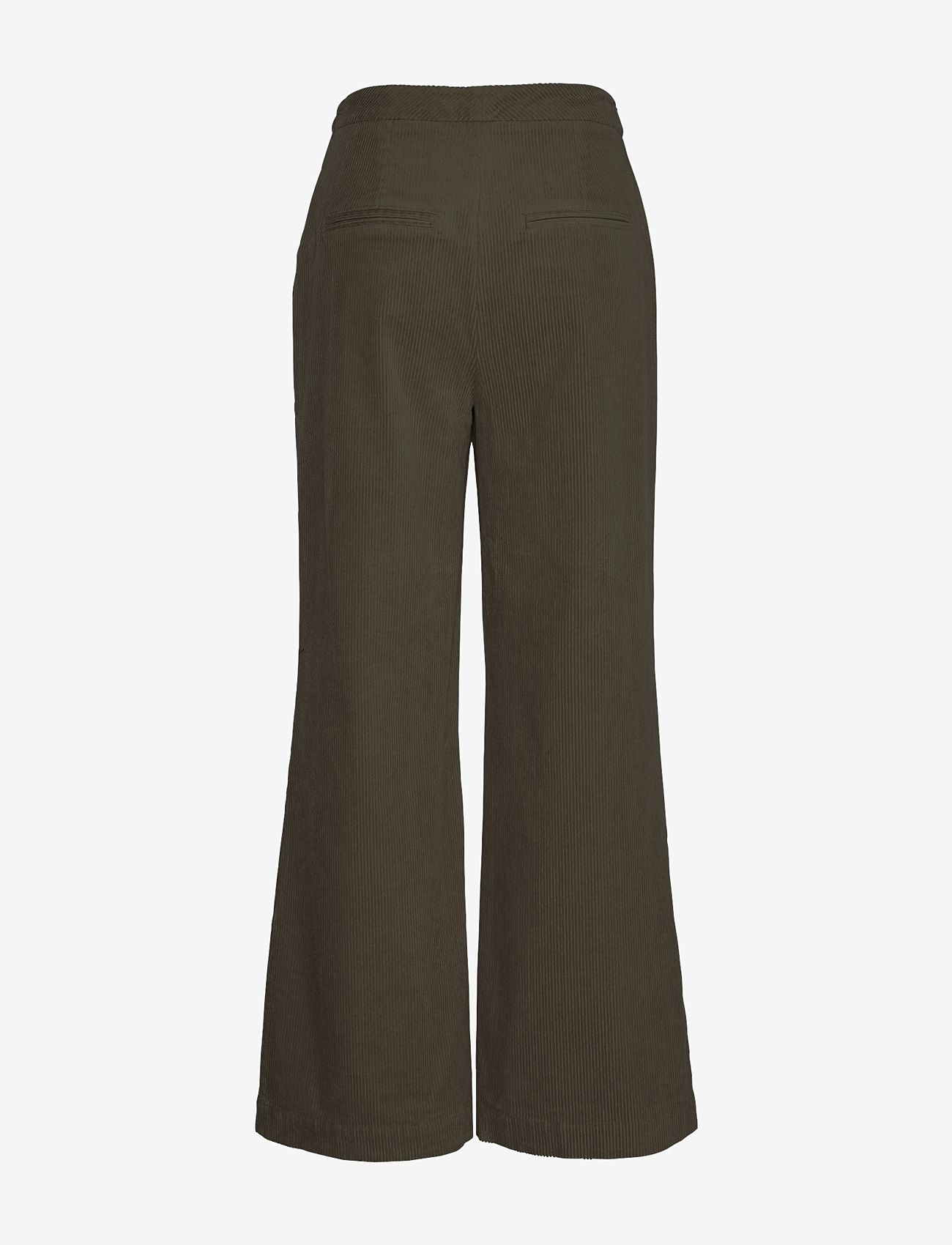 MSCH Copenhagen - MSCHGeggo HW Pants - hosen mit weitem bein - forest night - 1