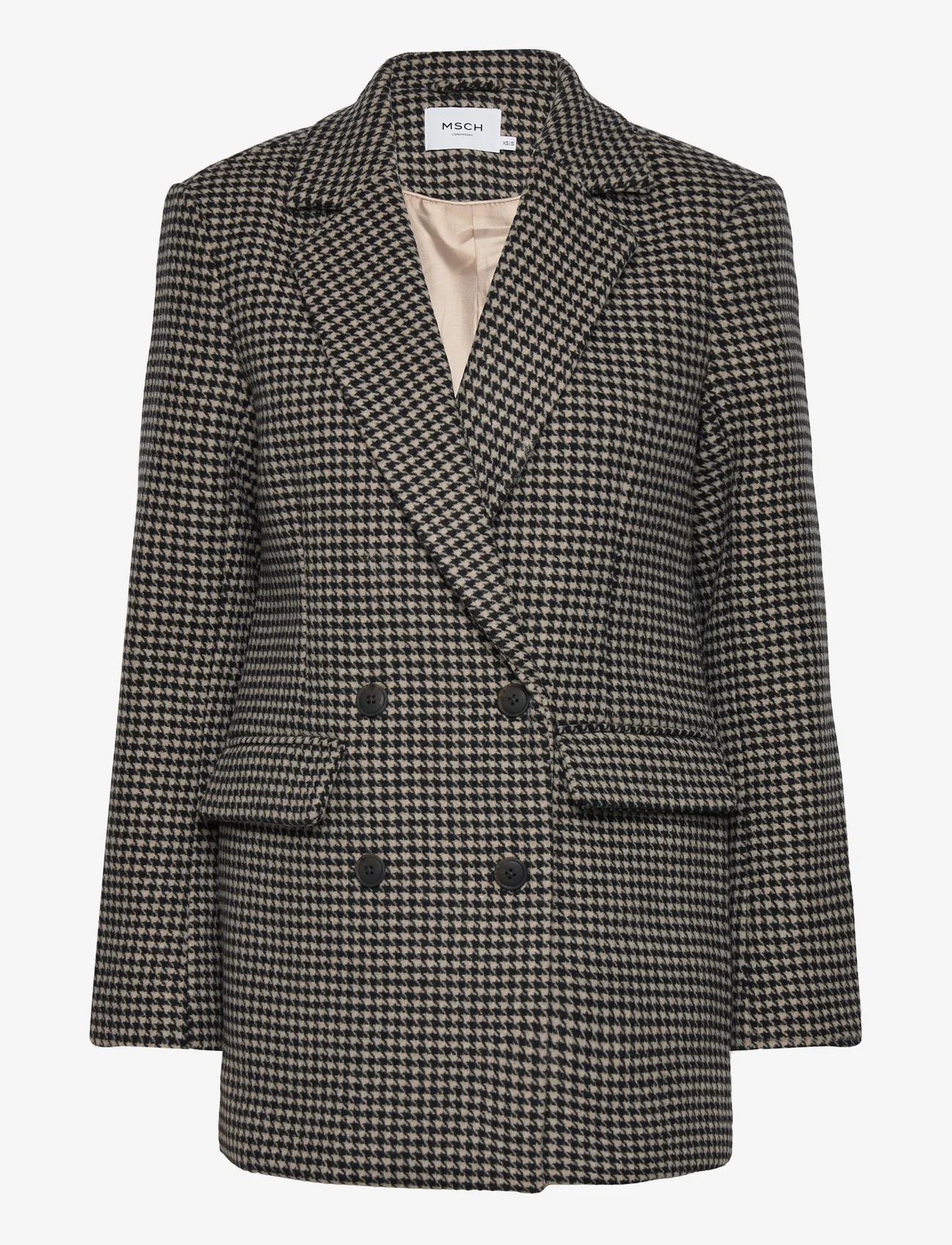 MSCH Copenhagen - MSCHGenesis Jacket CHK - ballīšu apģērbs par outlet cenām - t coat/black - 0