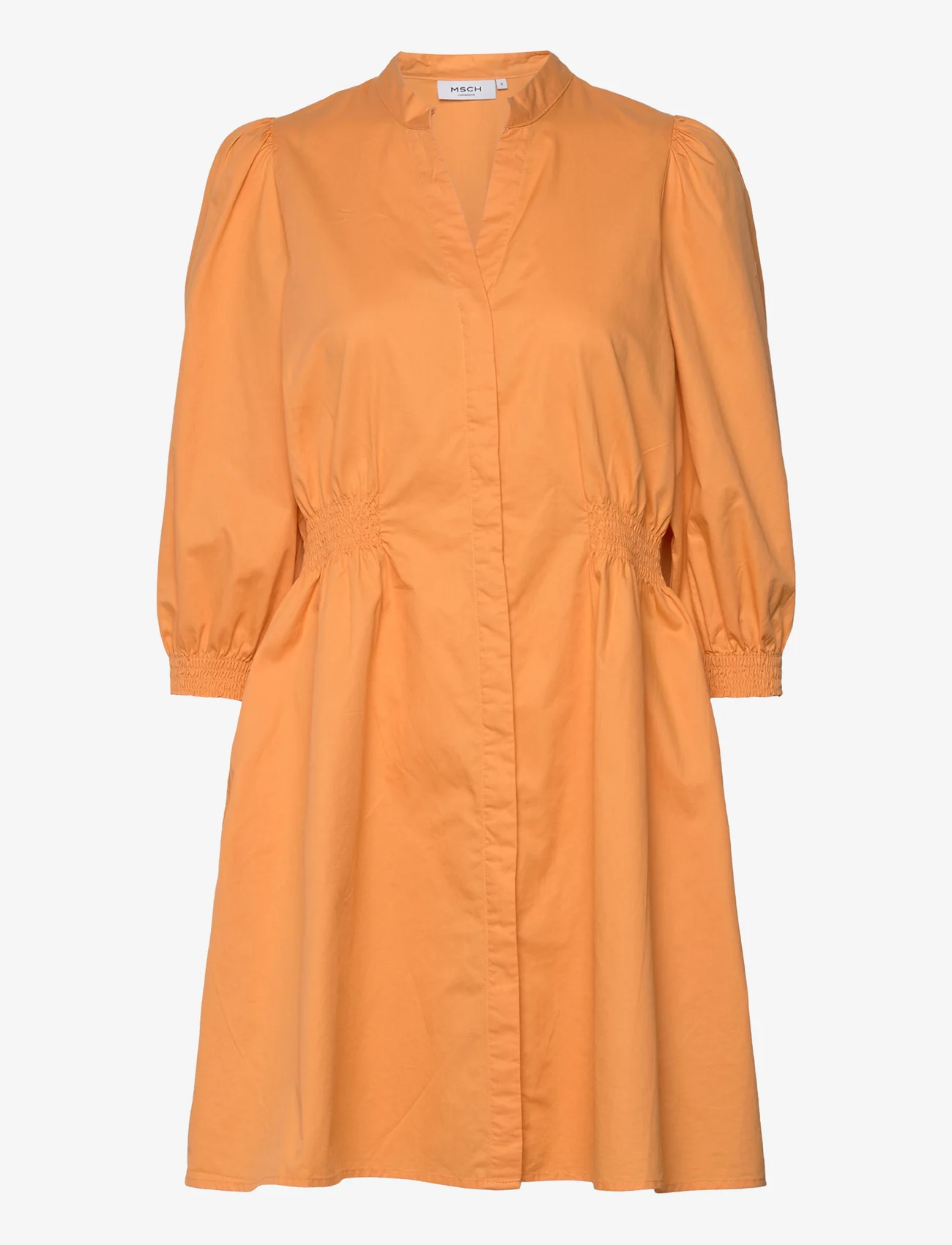 MSCH Copenhagen - MSCHChanet Petronia 3/4 Shirt Dress - hemdkleider - apricot tan - 0
