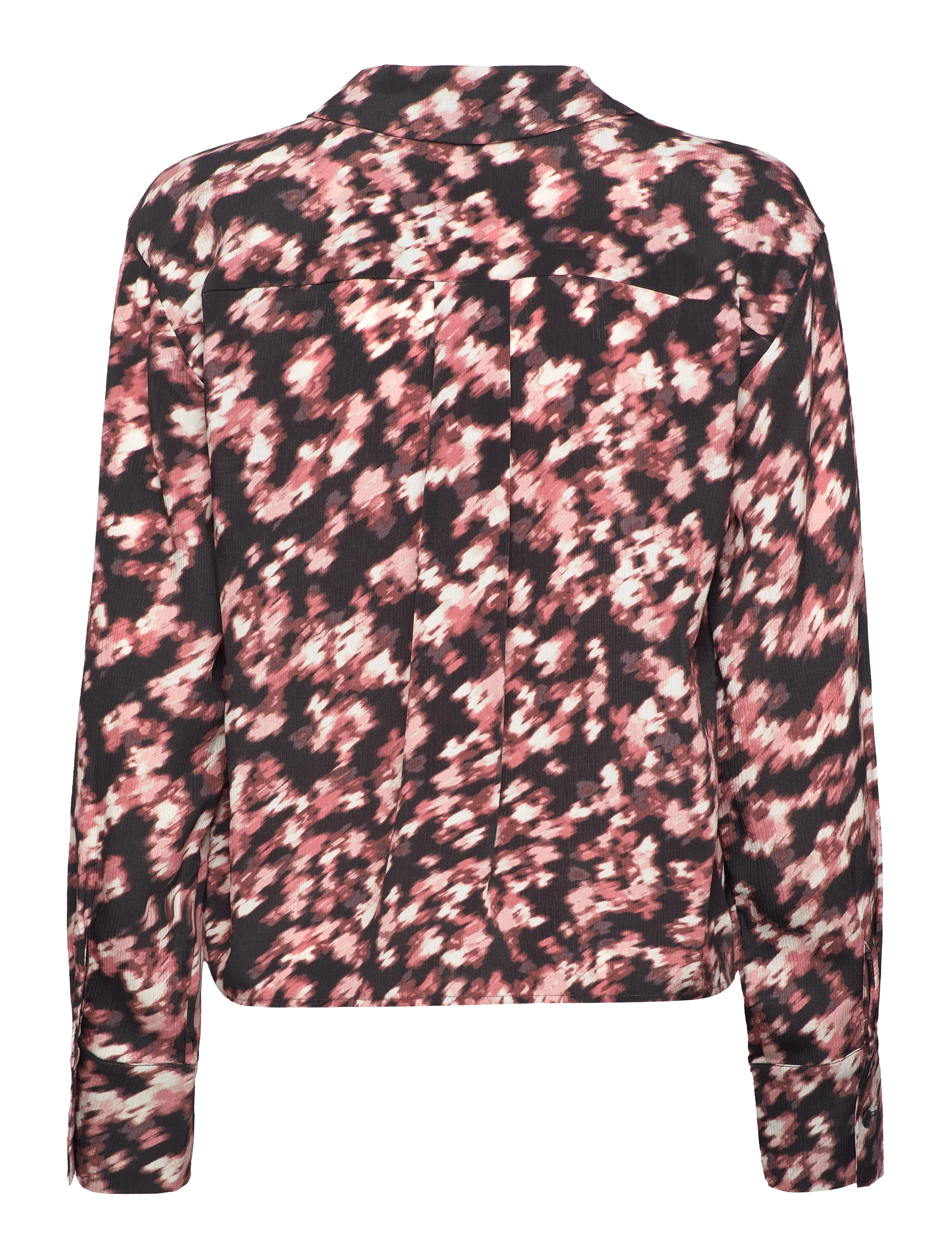 MSCH Copenhagen - MSCHBellamaya Rhian Shirt AOP - langärmlige hemden - l mahogany flw - 1