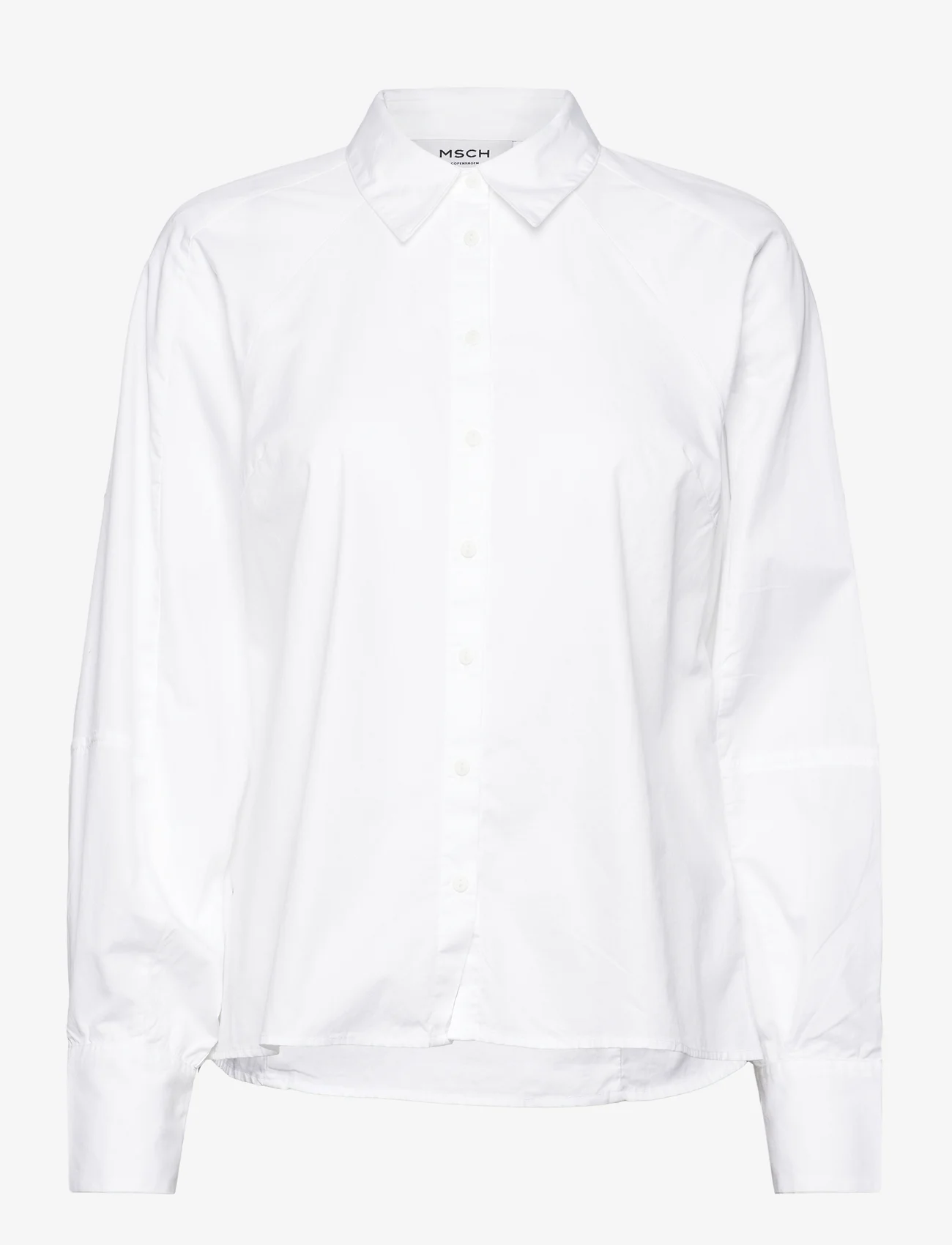 MSCH Copenhagen - MSCHJosetta Petronia Raglan Shirt - langärmlige hemden - bright white - 0