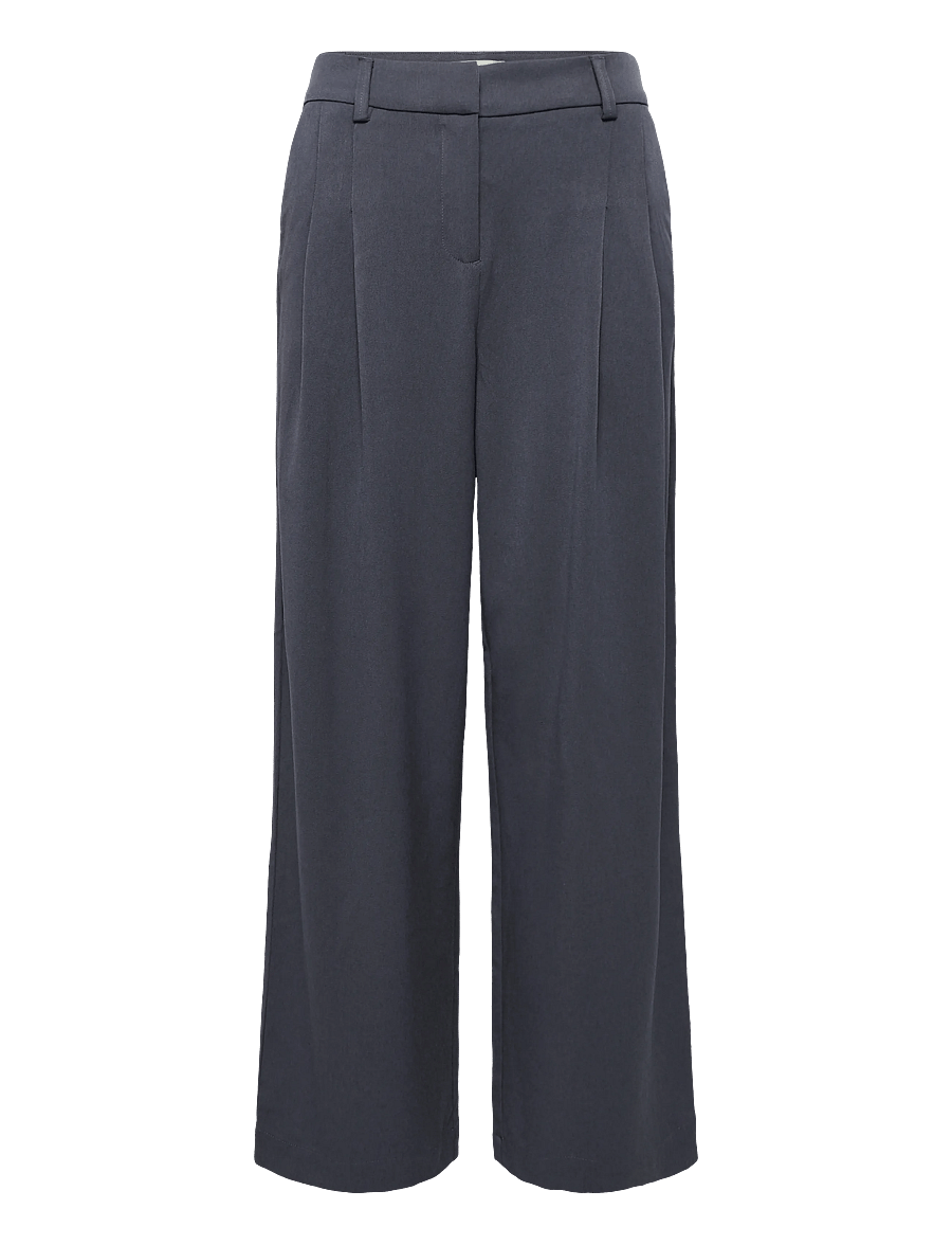 MSCH Copenhagen - MSCHHenrika HW Pants - kostymbyxor - india ink - 0