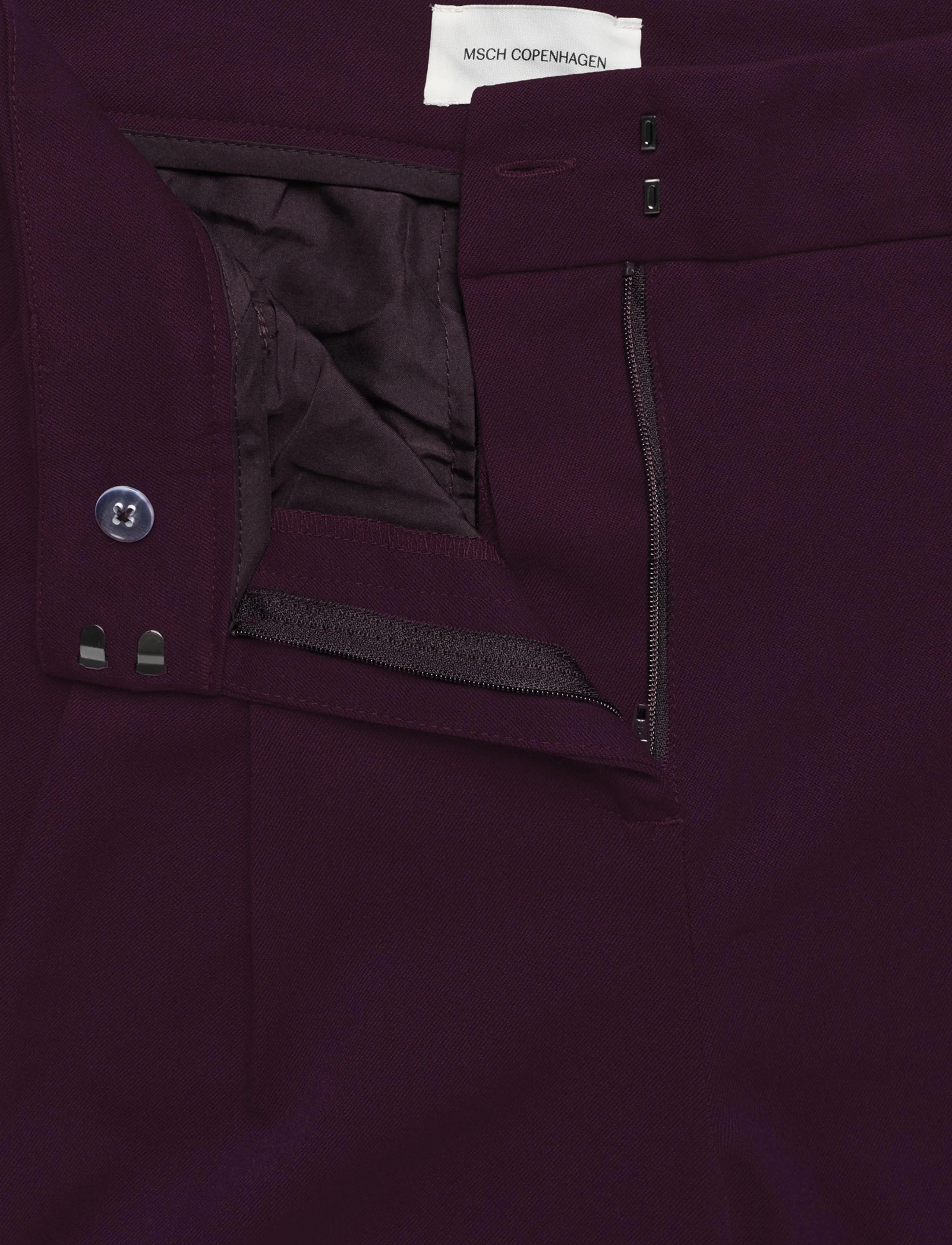 MSCH Copenhagen - MSCHHenrika HW Pants - kostymbyxor - potent purple - 3
